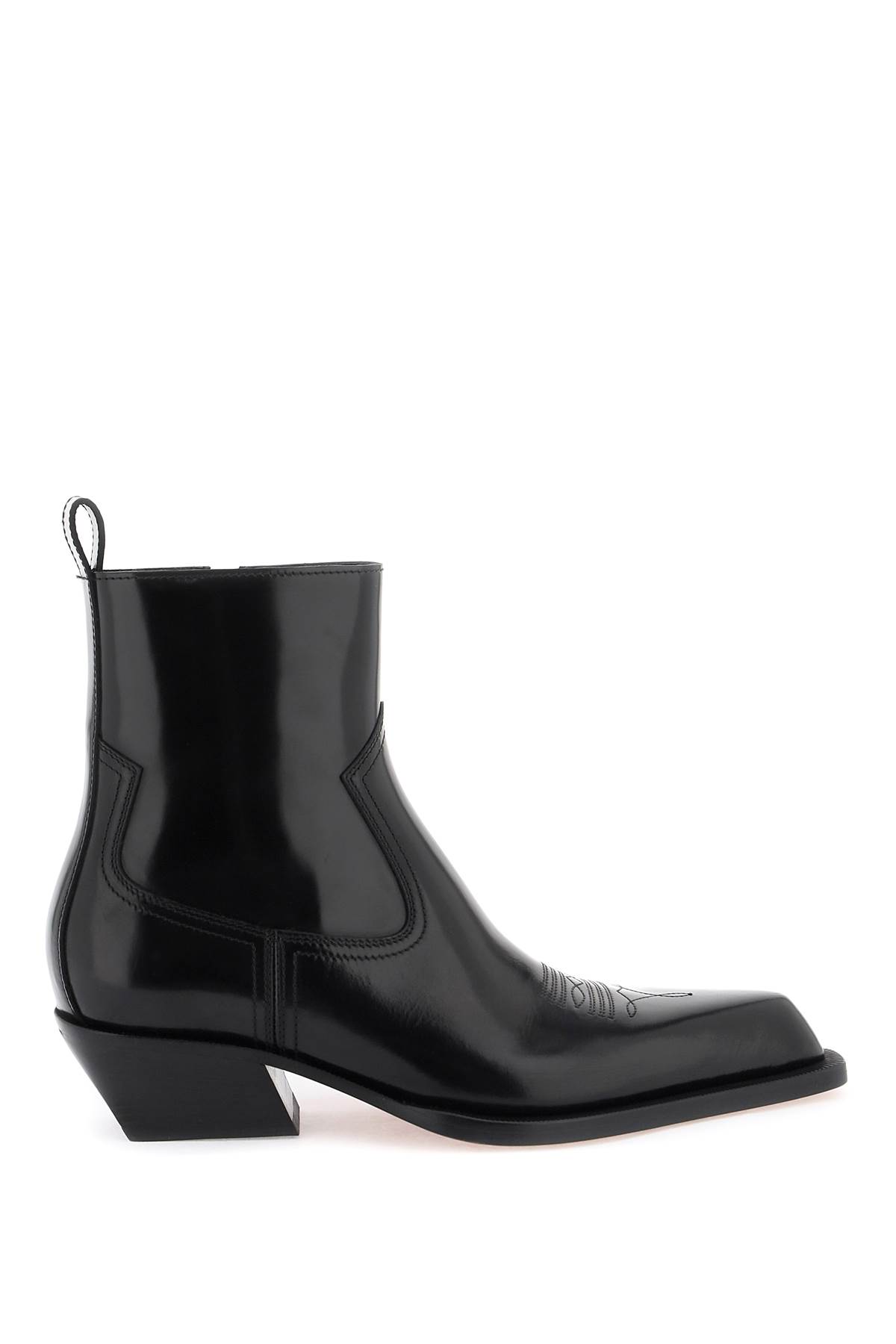 OFF-WHITE WESTERN BLADE ANKLE BOOTS