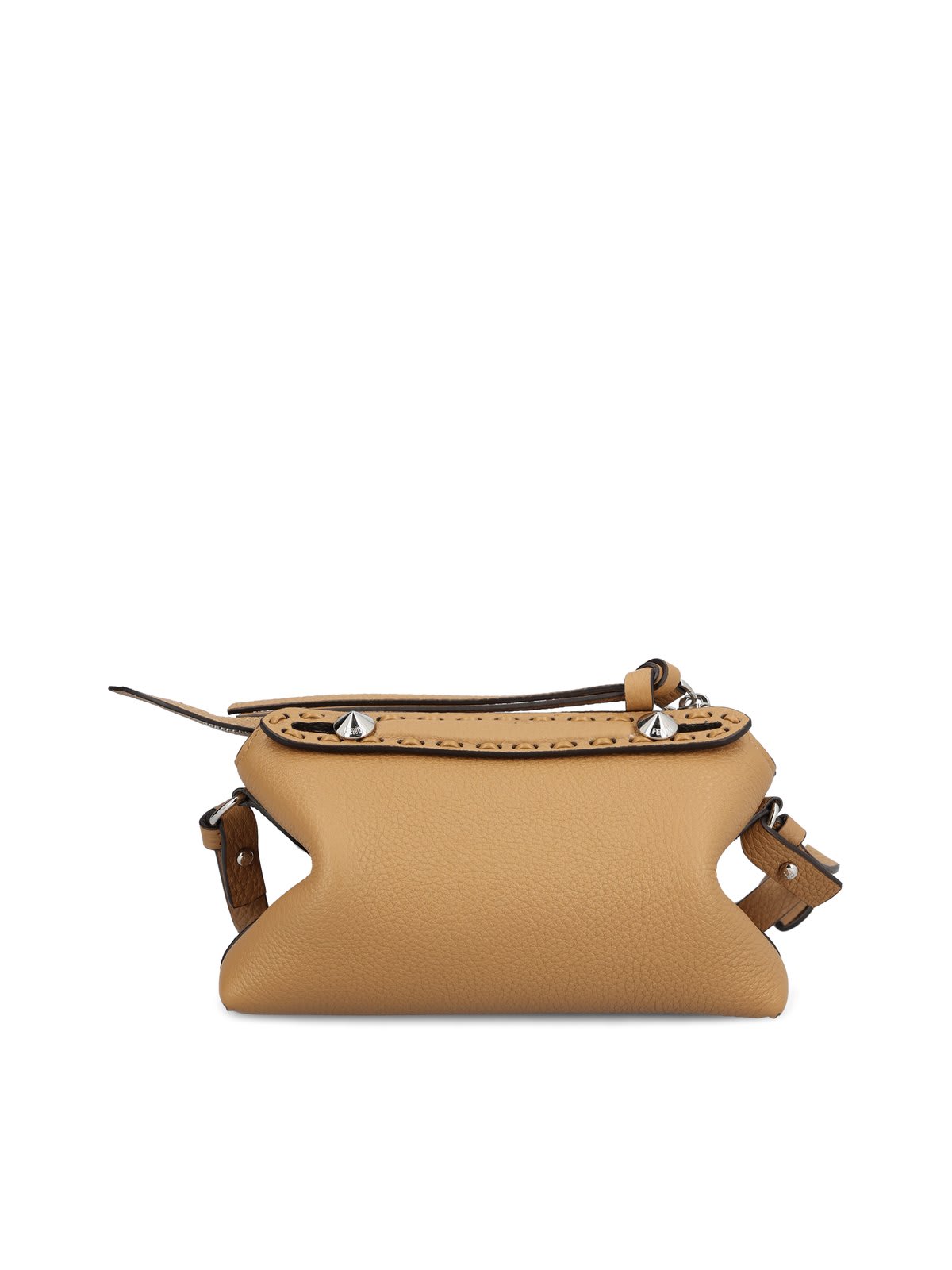 Shop Fendi By The Way Soft Mini Selleria Shoulder Bag In Emr Cappuccino