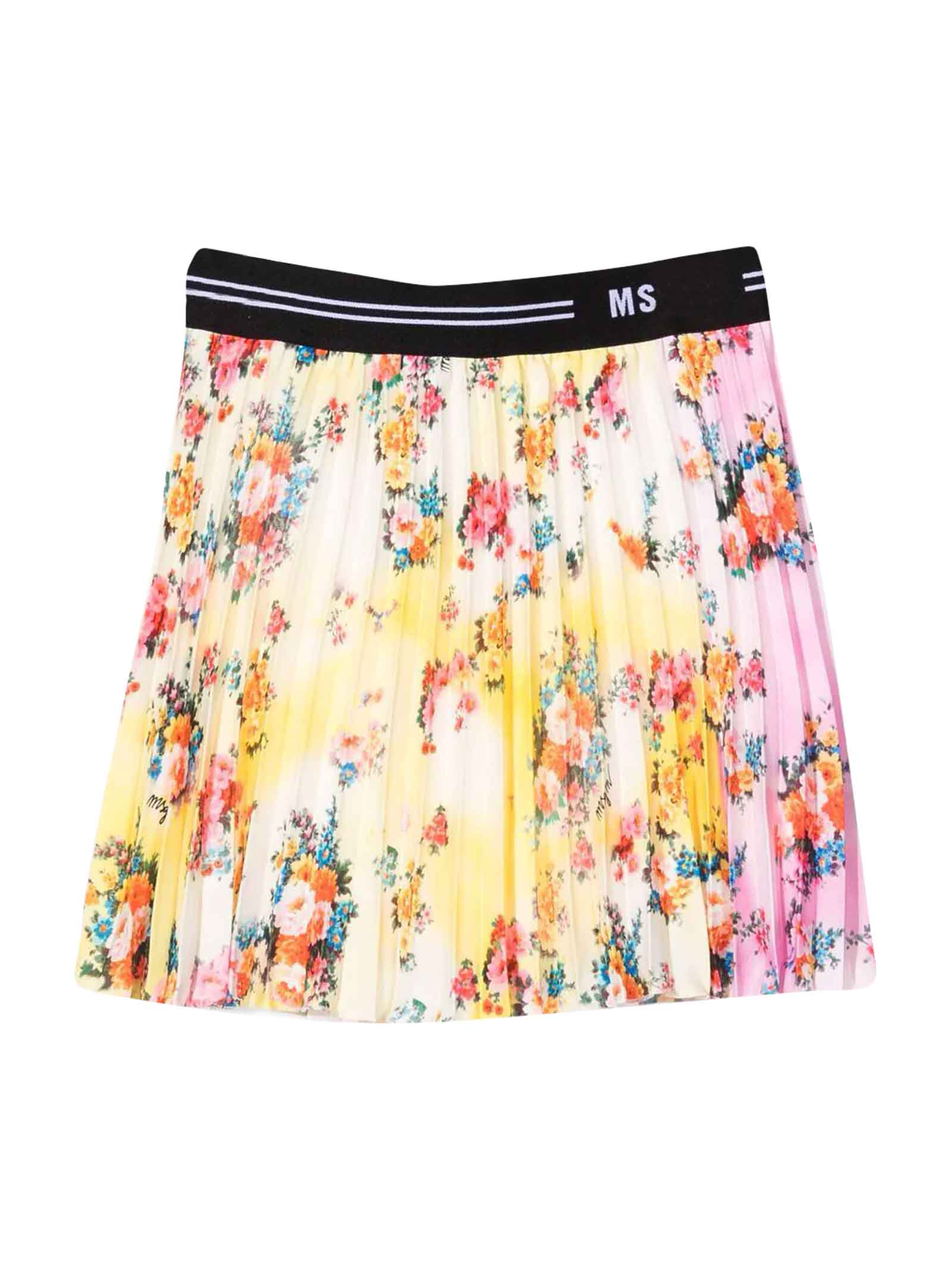 MSGM Multicolor Print Girl Skirt