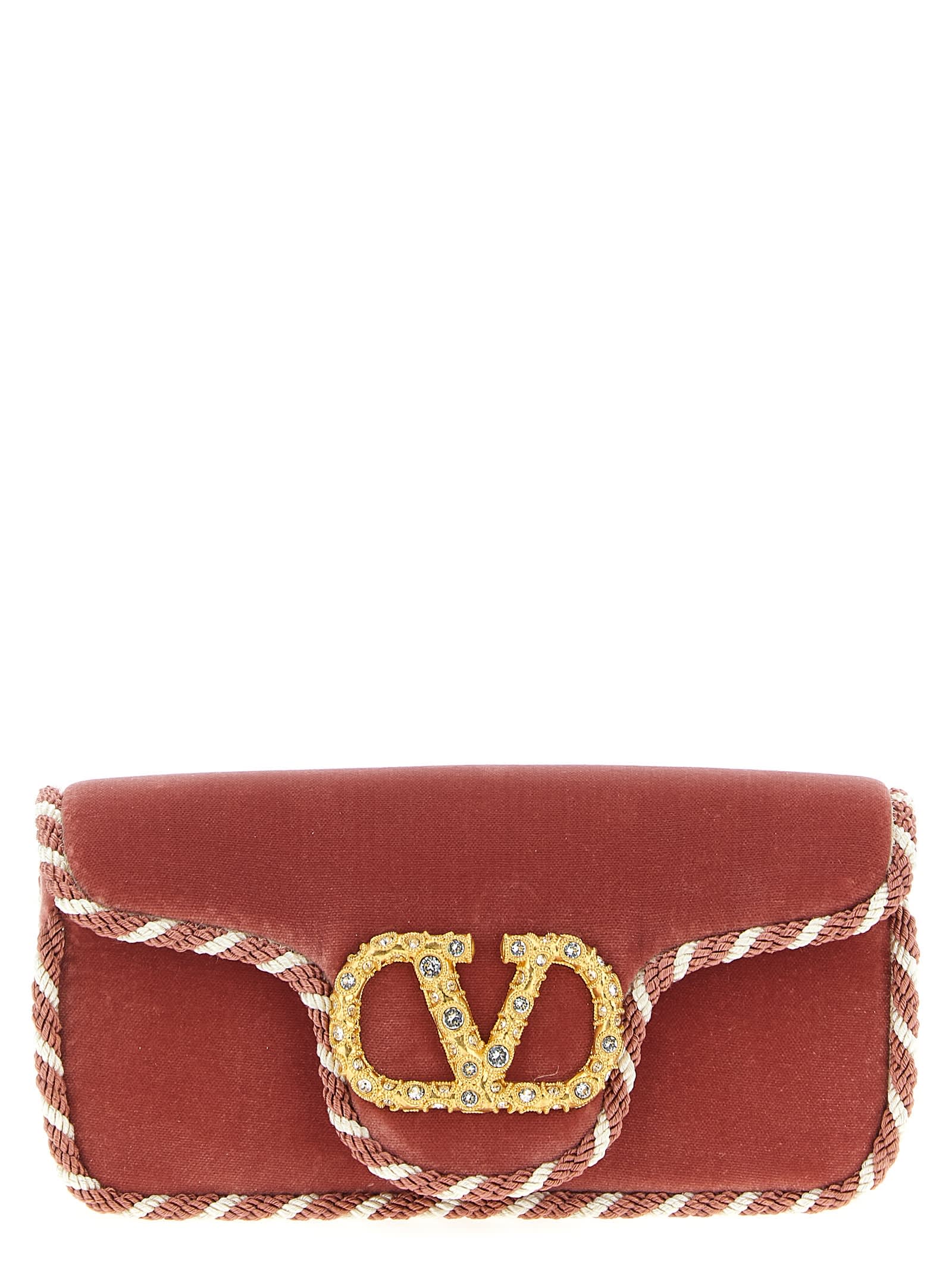 Valentino Garavani  Garavani 'locò' Clutch Bag In Pink