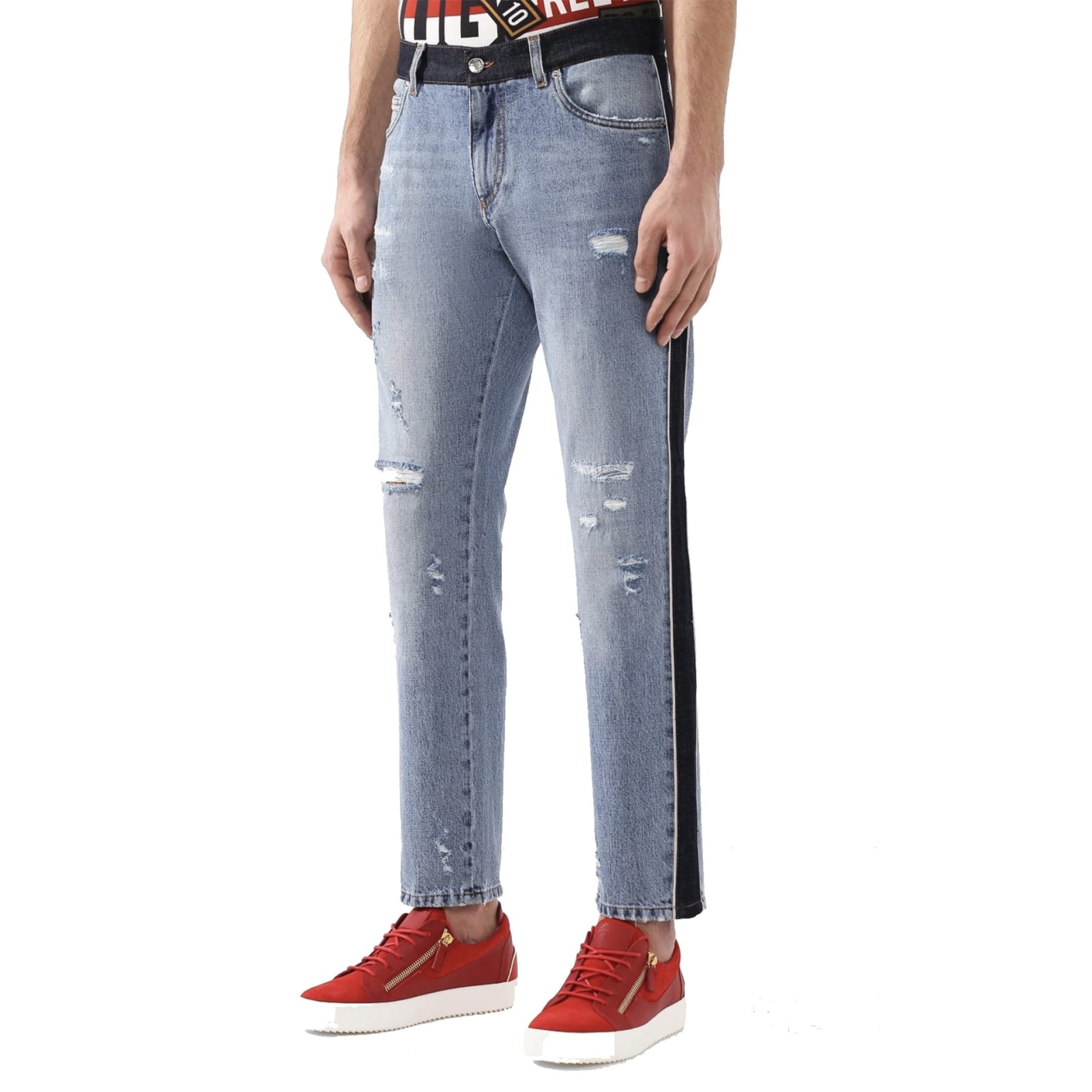 Shop Dolce & Gabbana Denim Jeans In Blue