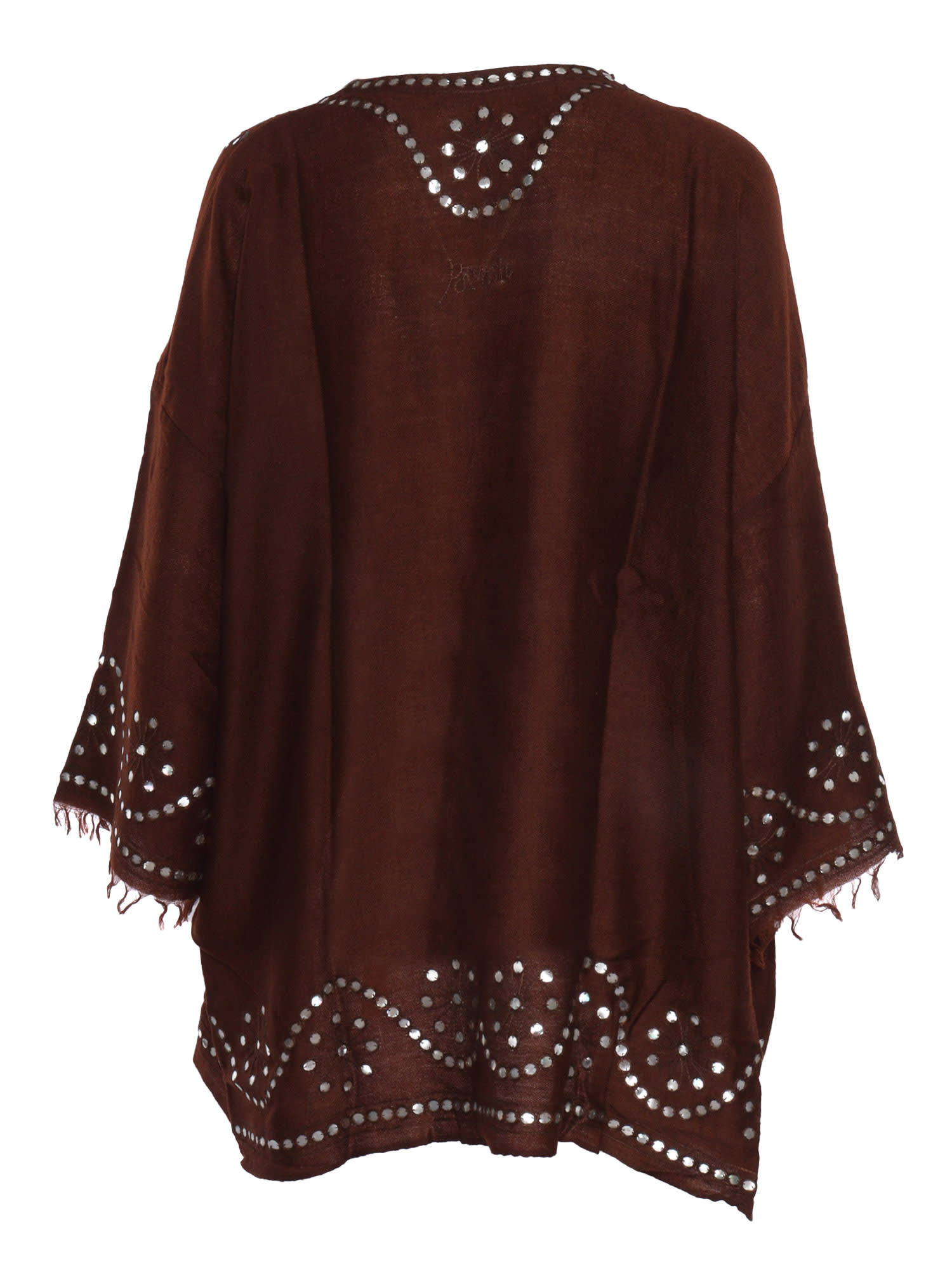 Shop P.a.r.o.s.h Brown Cashmere Shrug