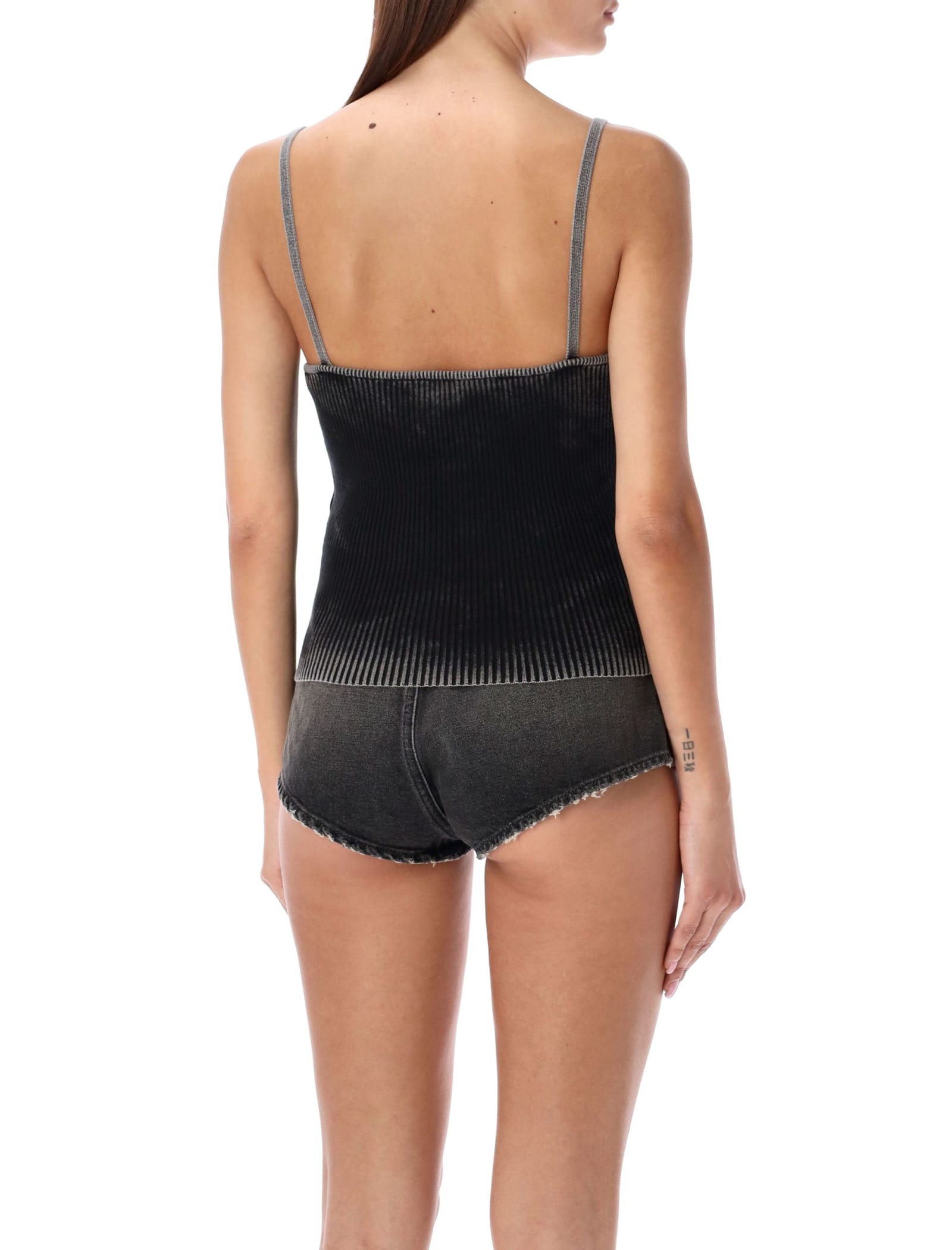 Diesel "top With Faded Effect" In Black