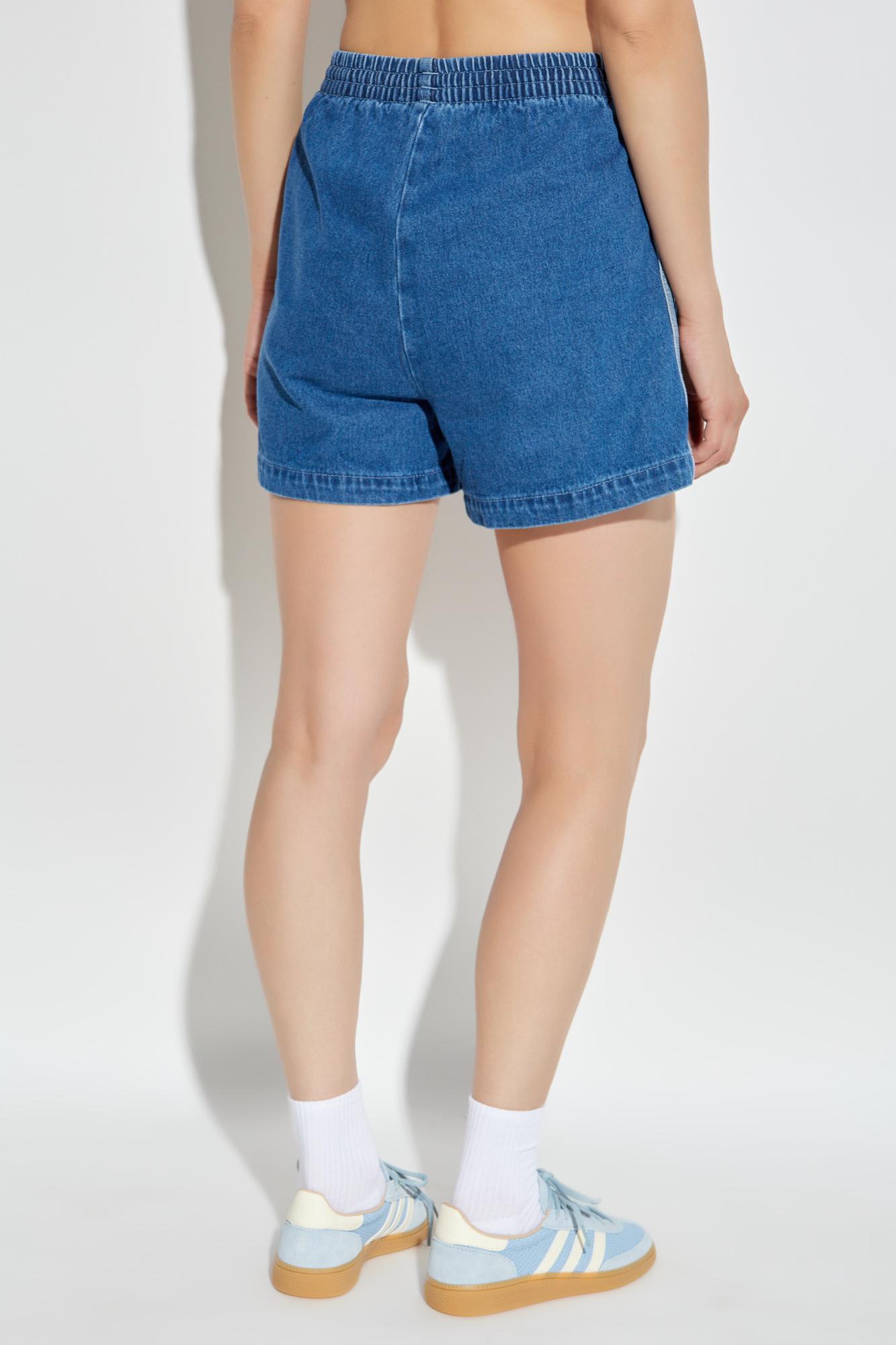 Adidas Originals Denim Shorts In Blue