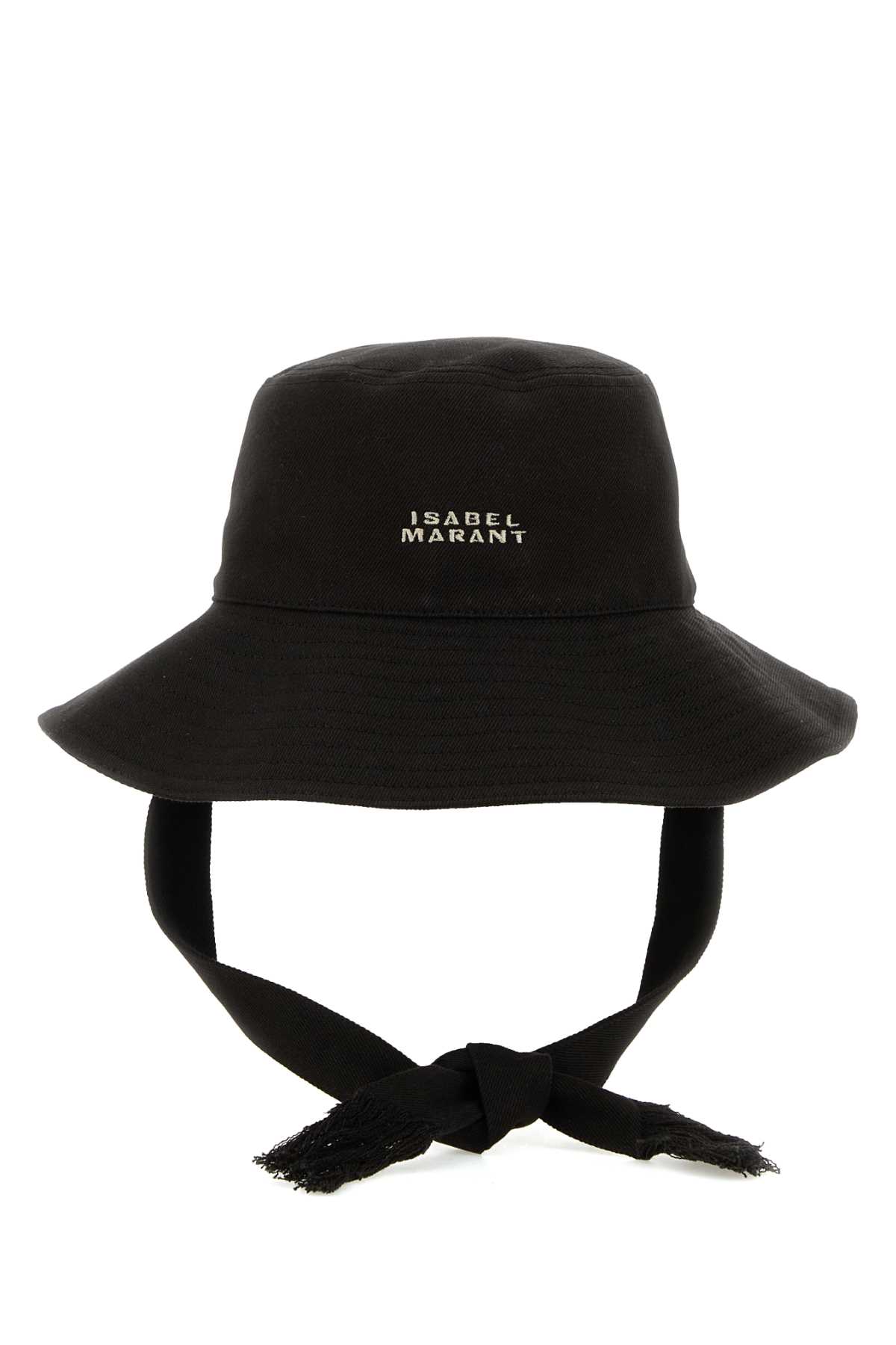 Isabel Marant Black Canvas Bucket Hat