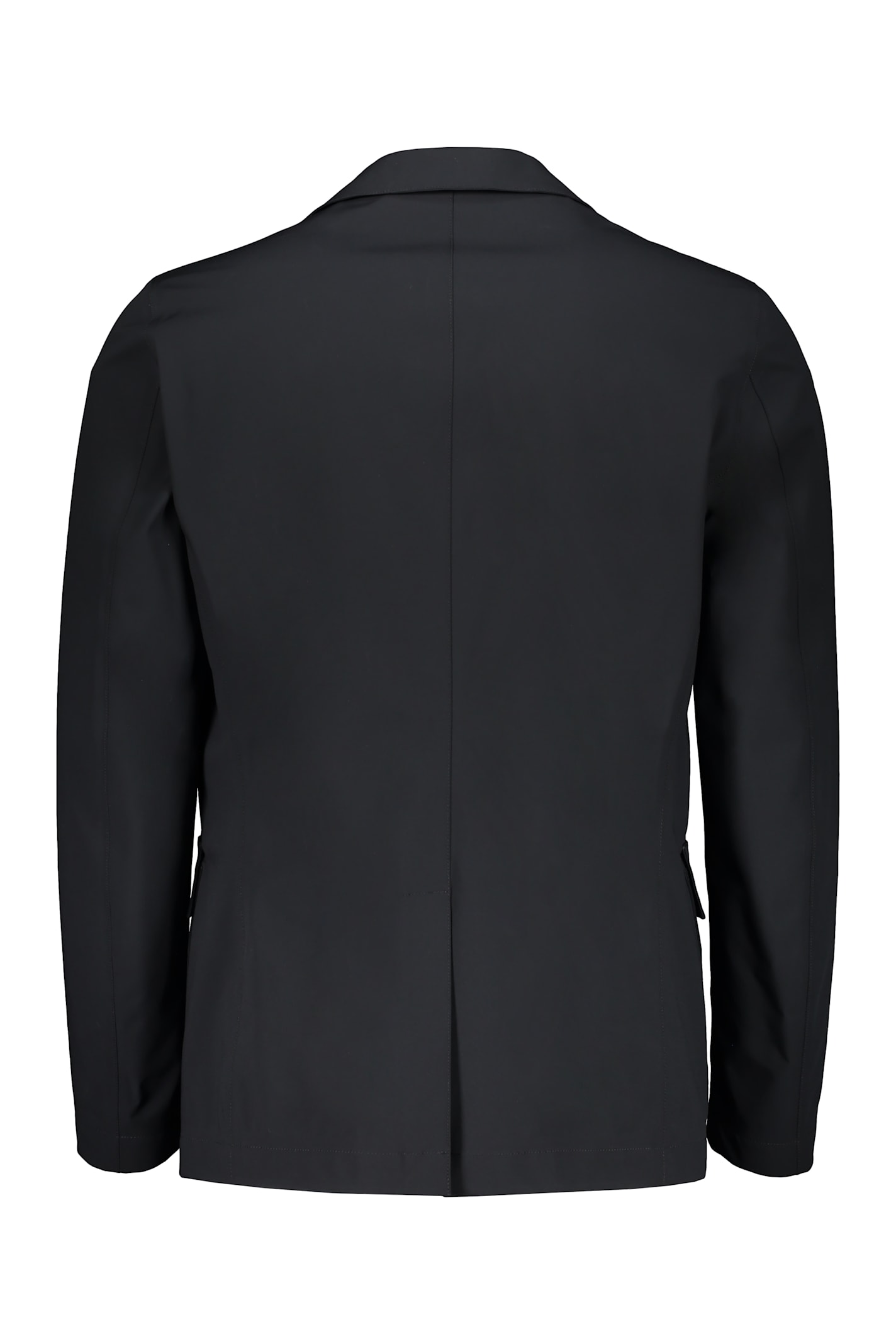 Herno Single-breasted Two-button Blazer In Black