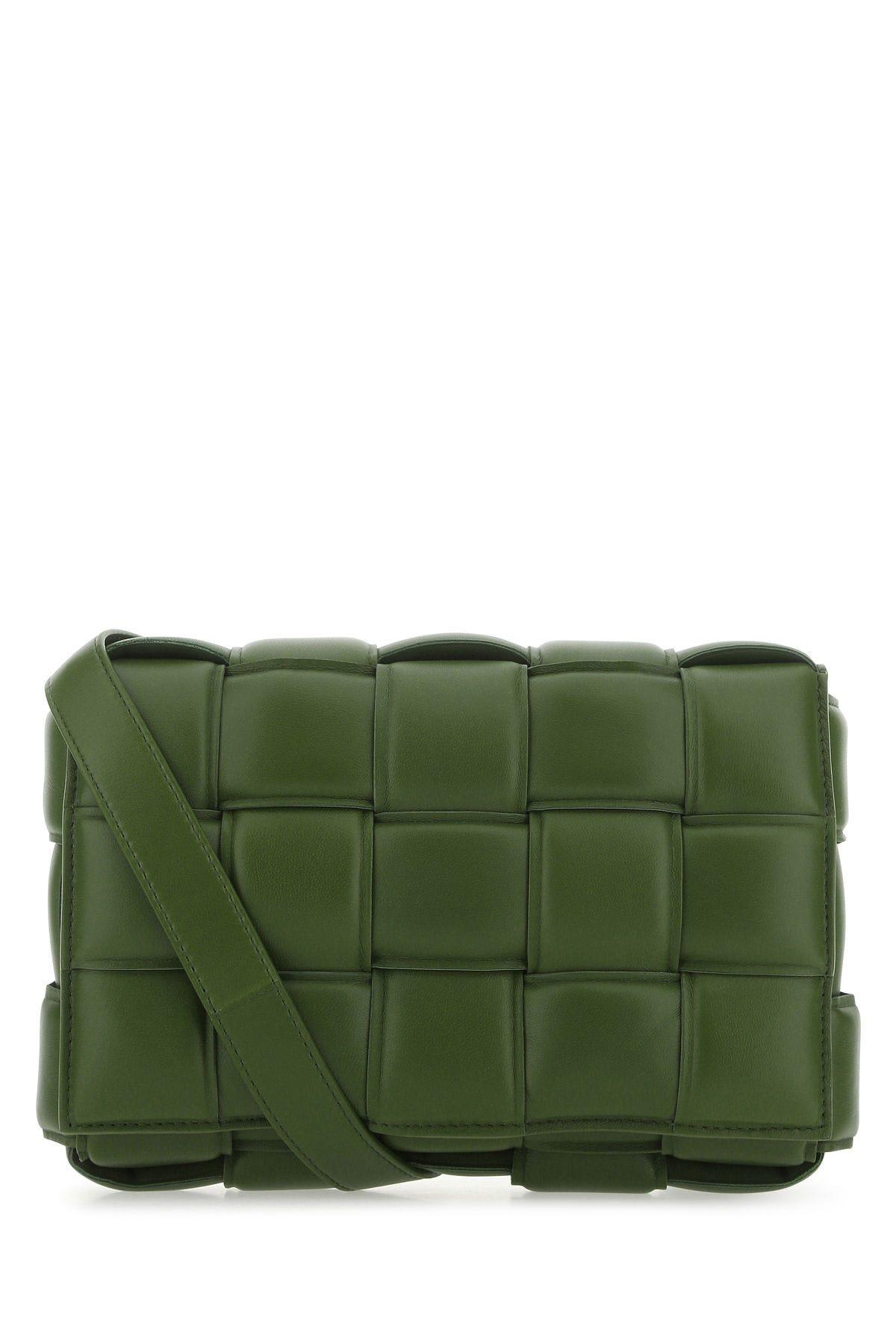 Bottega Veneta Military Green Nappa Leather Small Padded Cassette Crossbody Bag