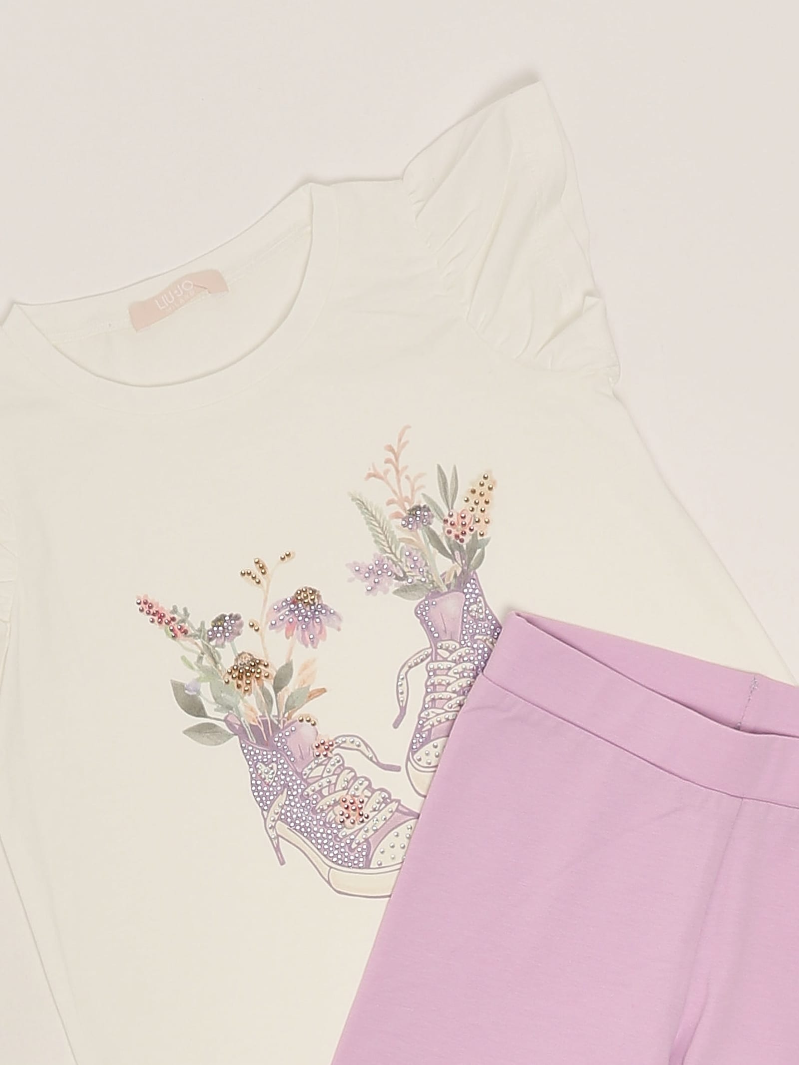 Liu •jo T-shirt + Leggings Suit In Animal Print