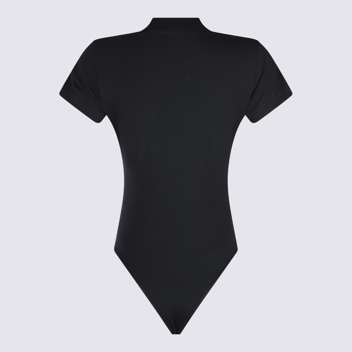 ALAÏA BLACK COTTON BODYSUIT 