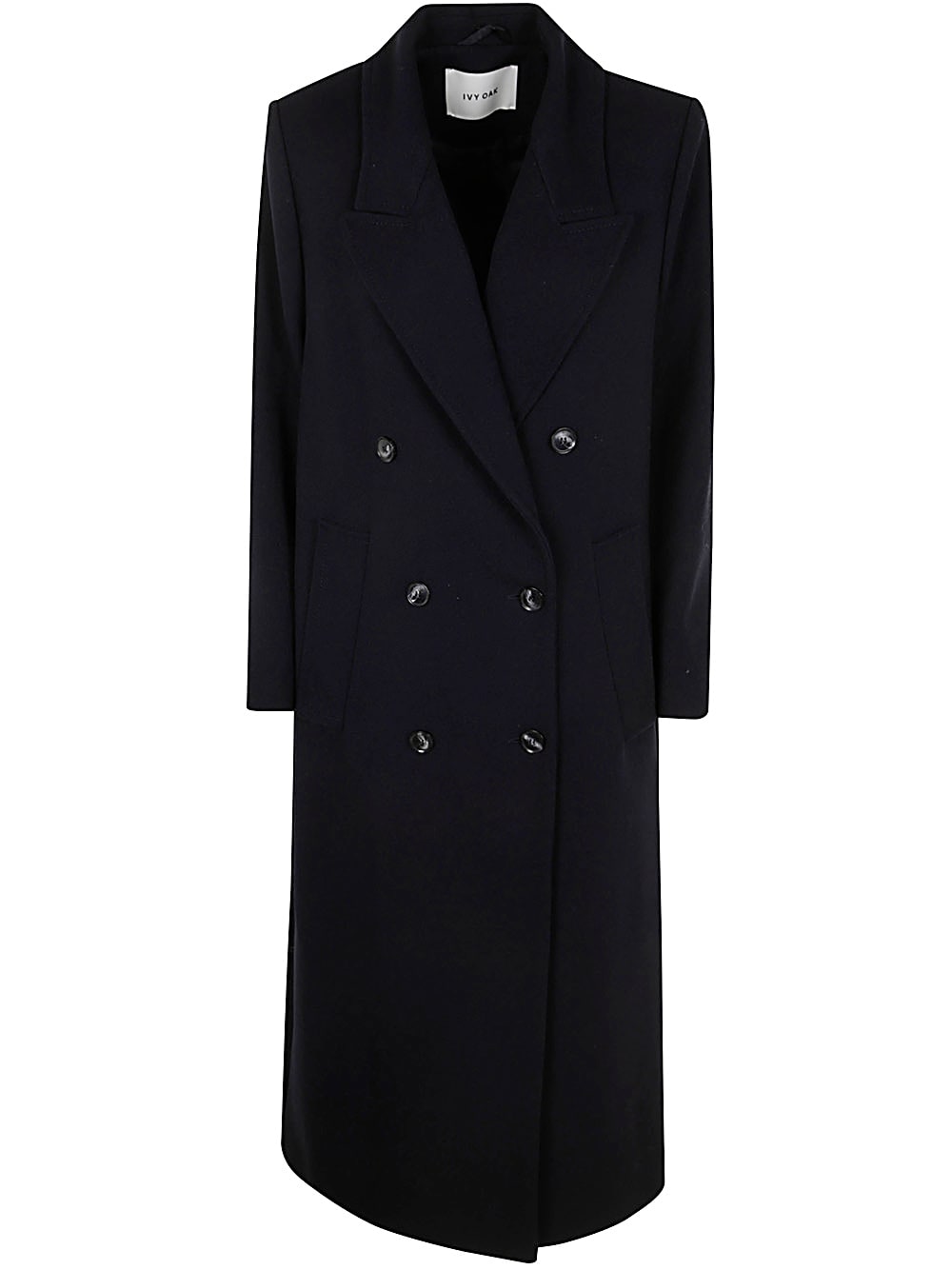 Shop Ivy & Oak Clemence Oversized Blazer Coat In Dark Navy