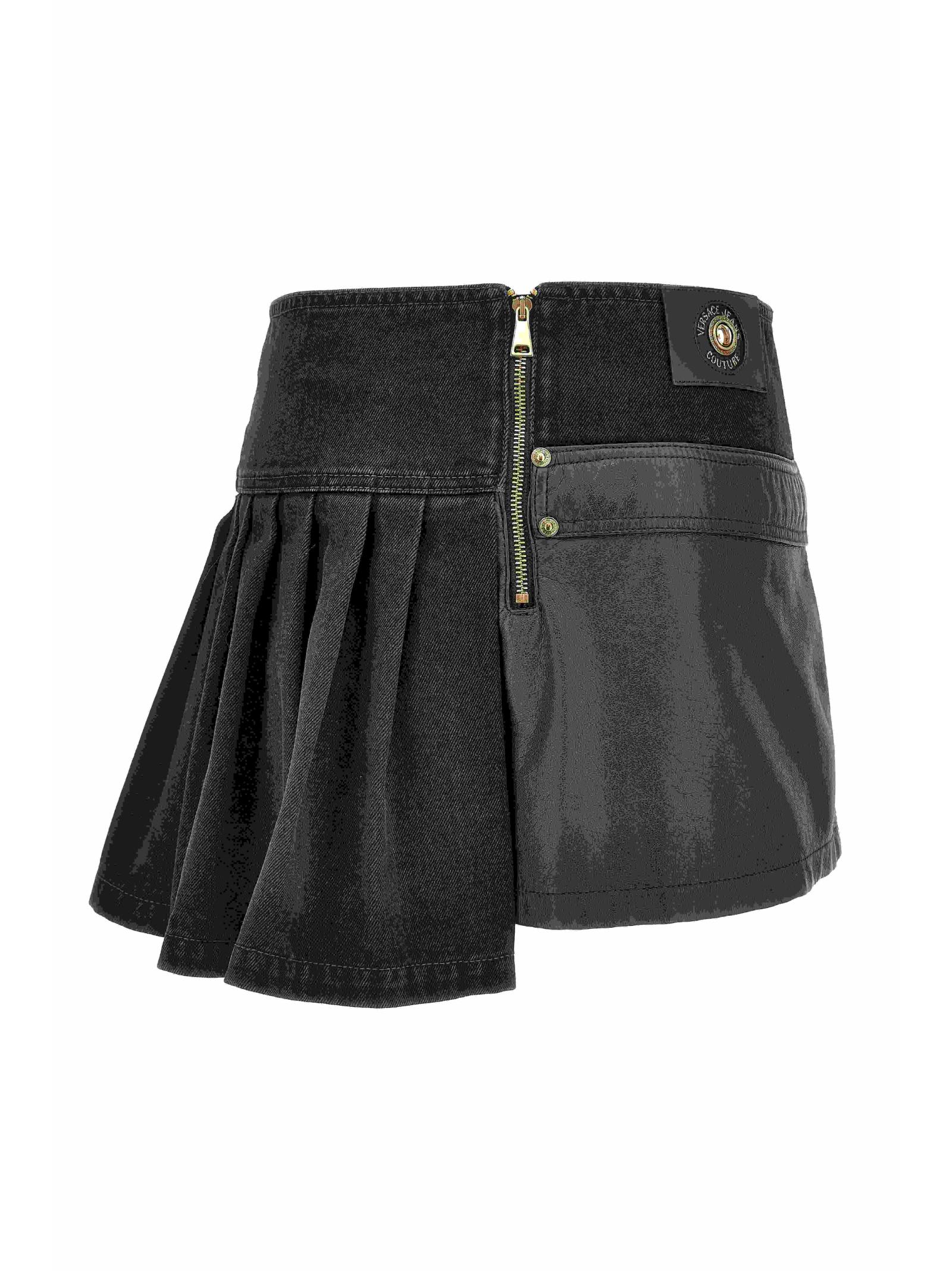 Shop Versace Jeans Couture Skirt In Black