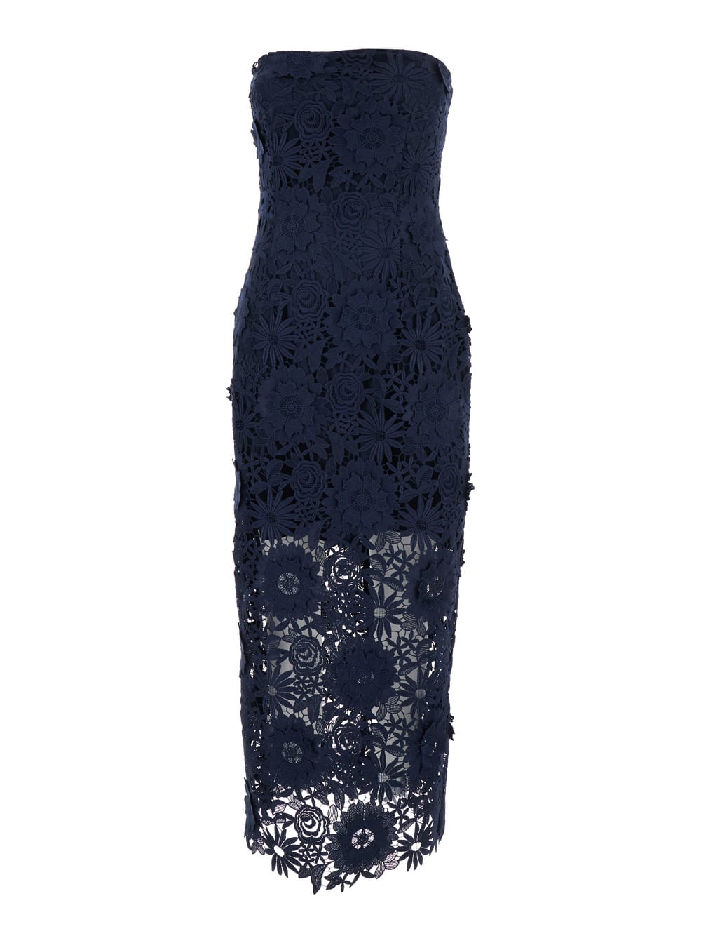 3d Lace Midi Dress