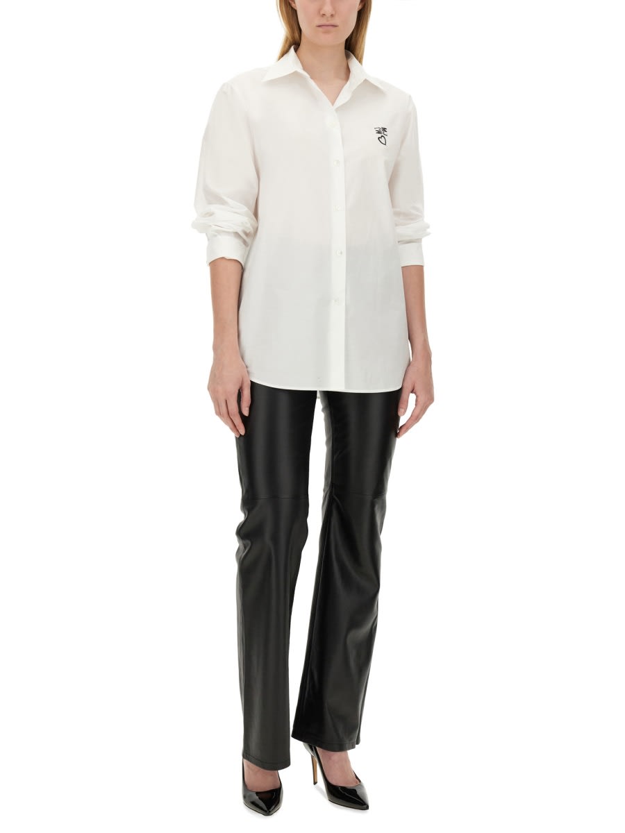 M05ch1n0 Jeans Cotton Shirt In White