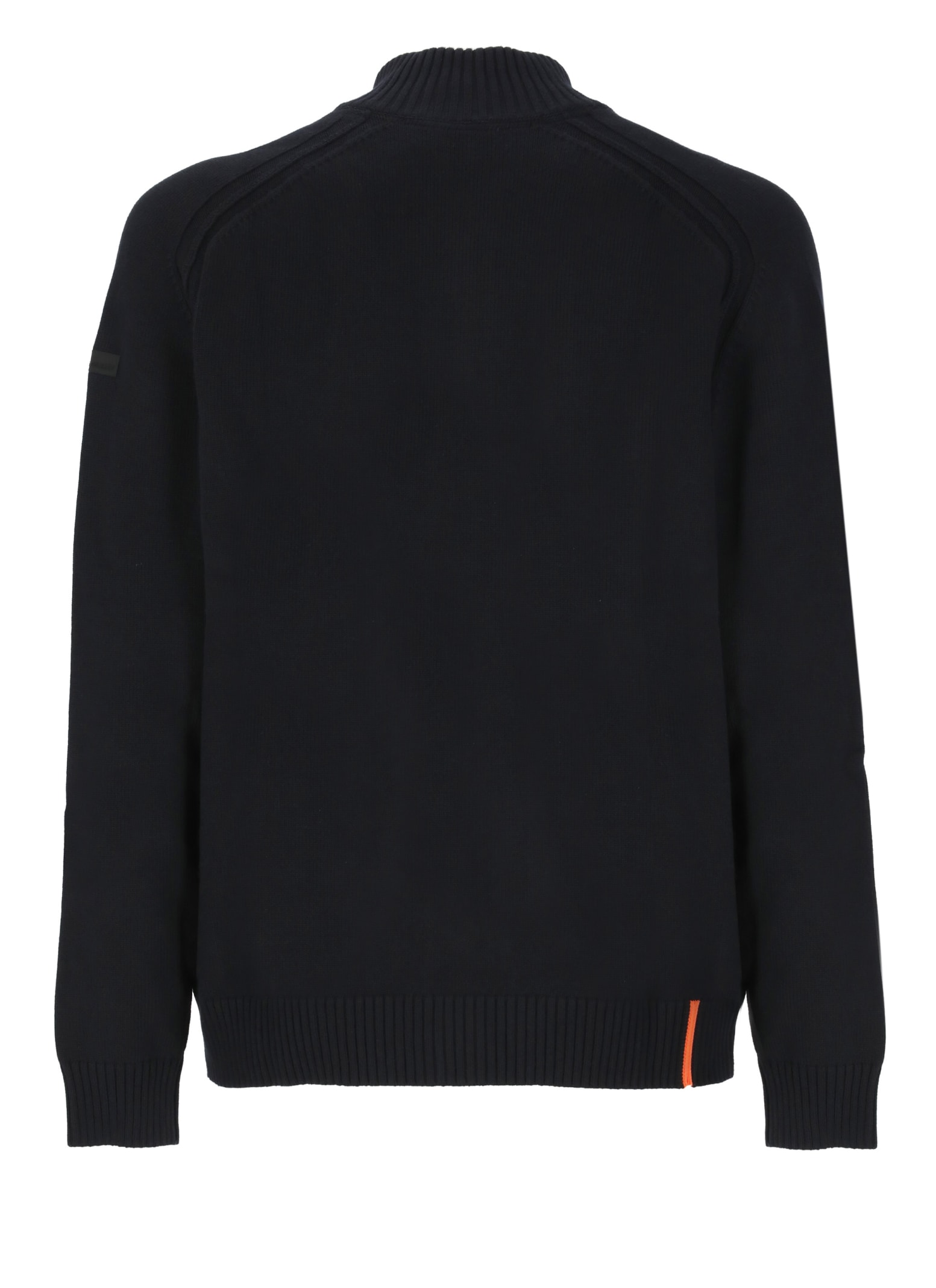 Shop Rrd - Roberto Ricci Design Plain Zip Sweater Sweater In Blue Black