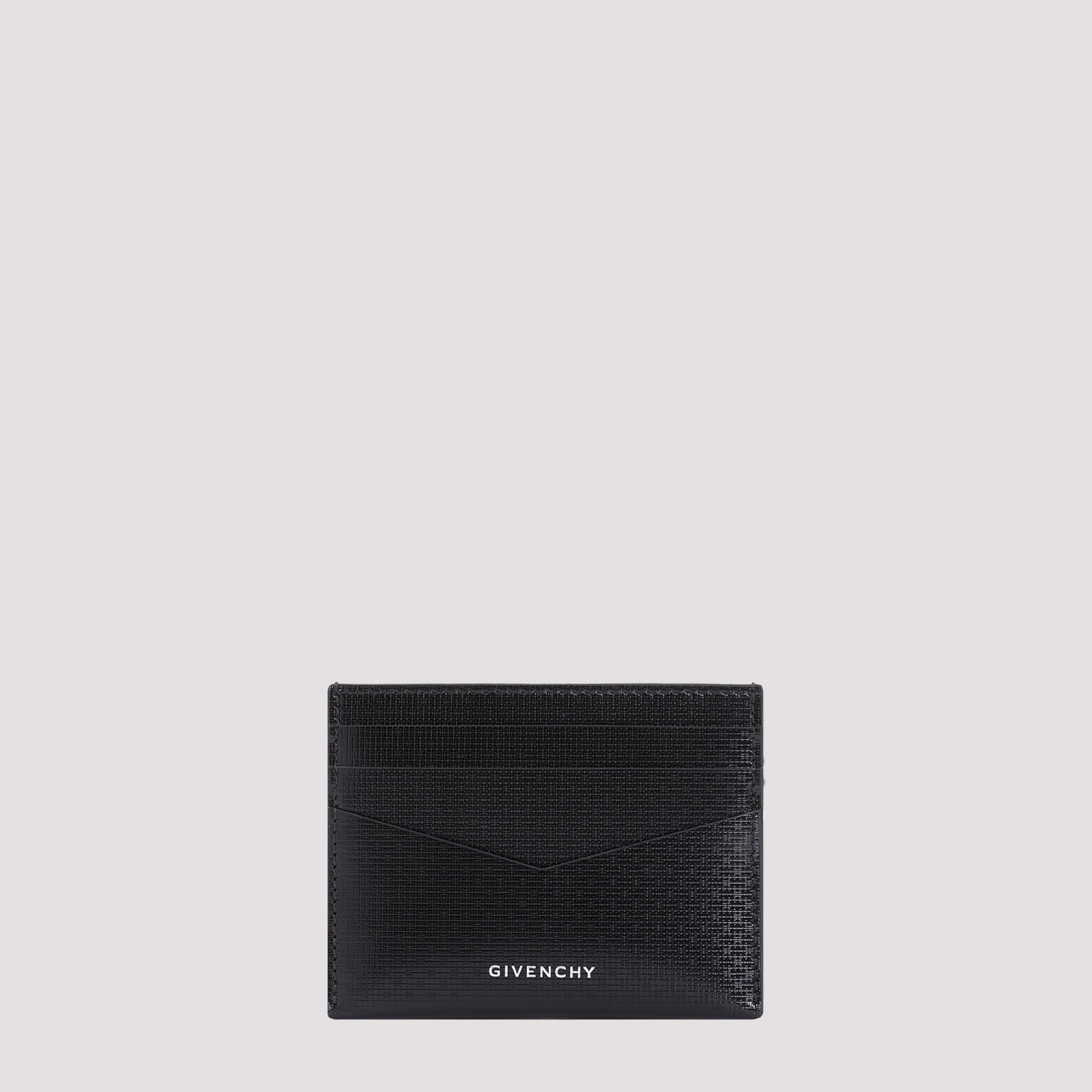 Givenchy Textured Leather Card Holder In Black