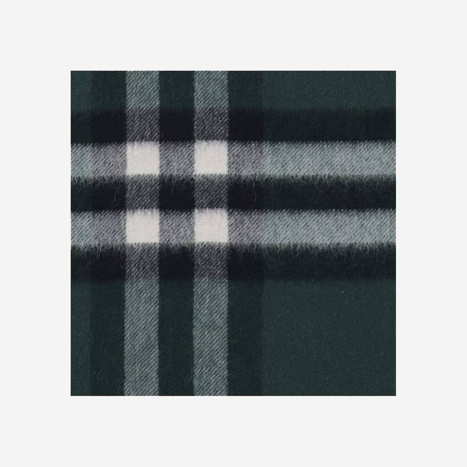 Burberry Check Cashmere Scarf In Gray