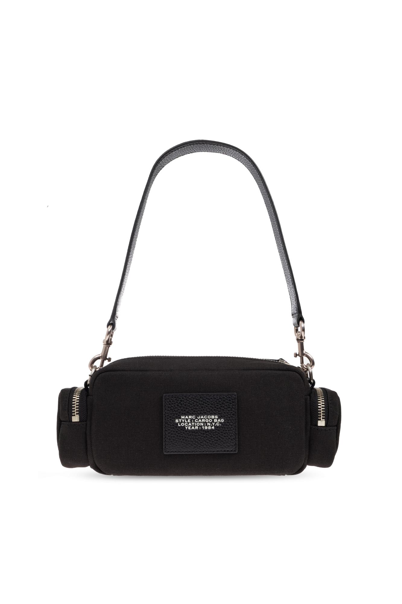 Marc Jacobs The Cargo Canvas Shoulder Bag In Black
