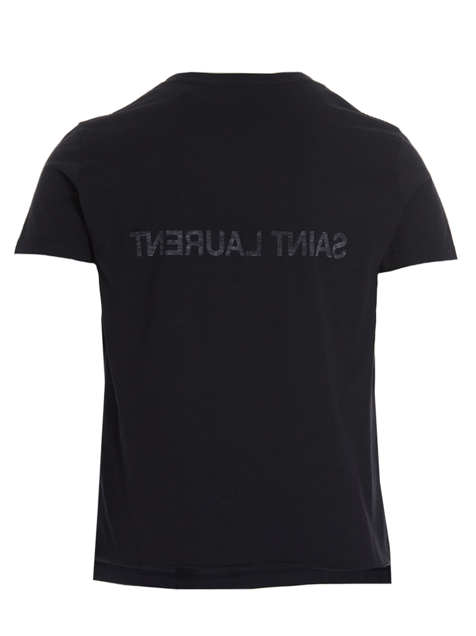 Shop Saint Laurent Reverse T-shirt In Blue