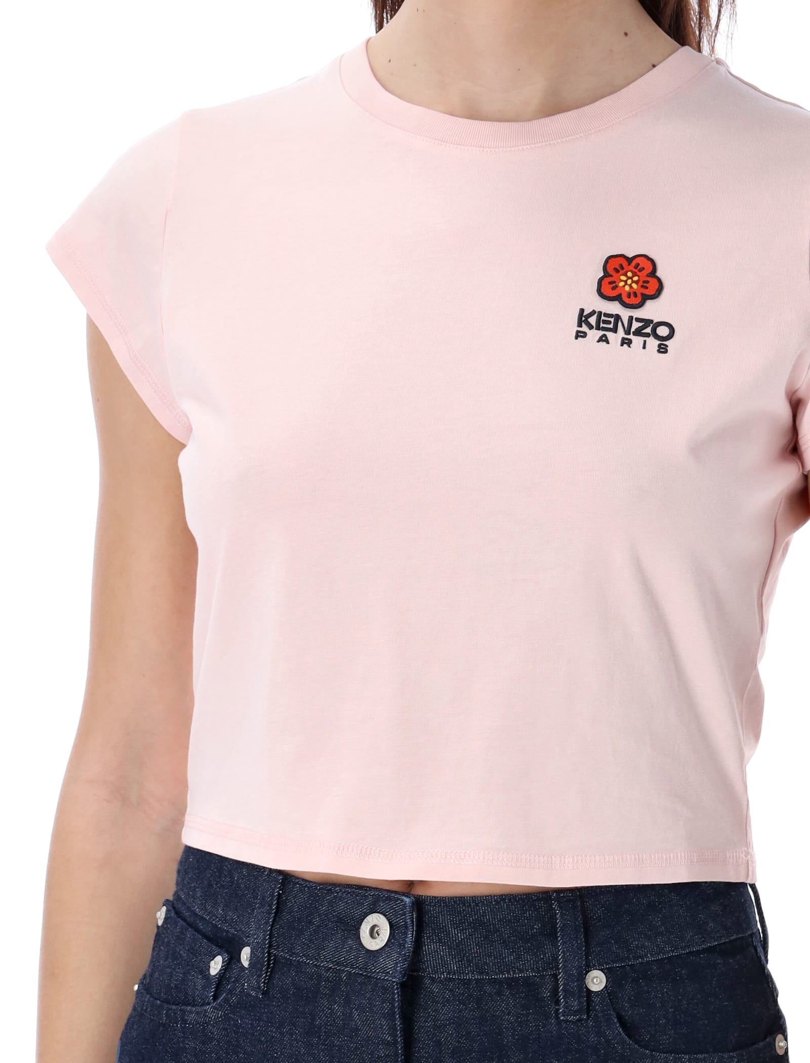 Shop Kenzo Boke Crest Mini T-shirt In Faded Pink