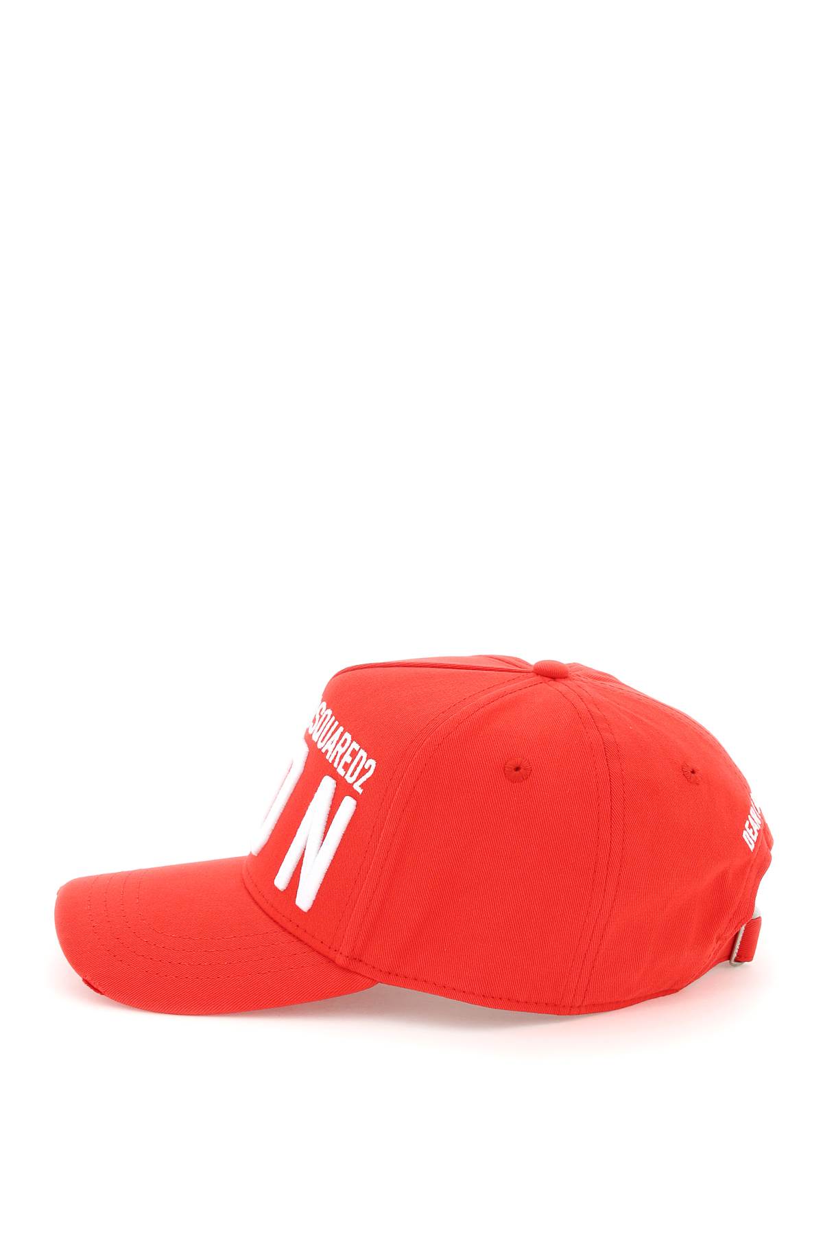 Shop Dsquared2 Be Icon Baseball Cap In Red