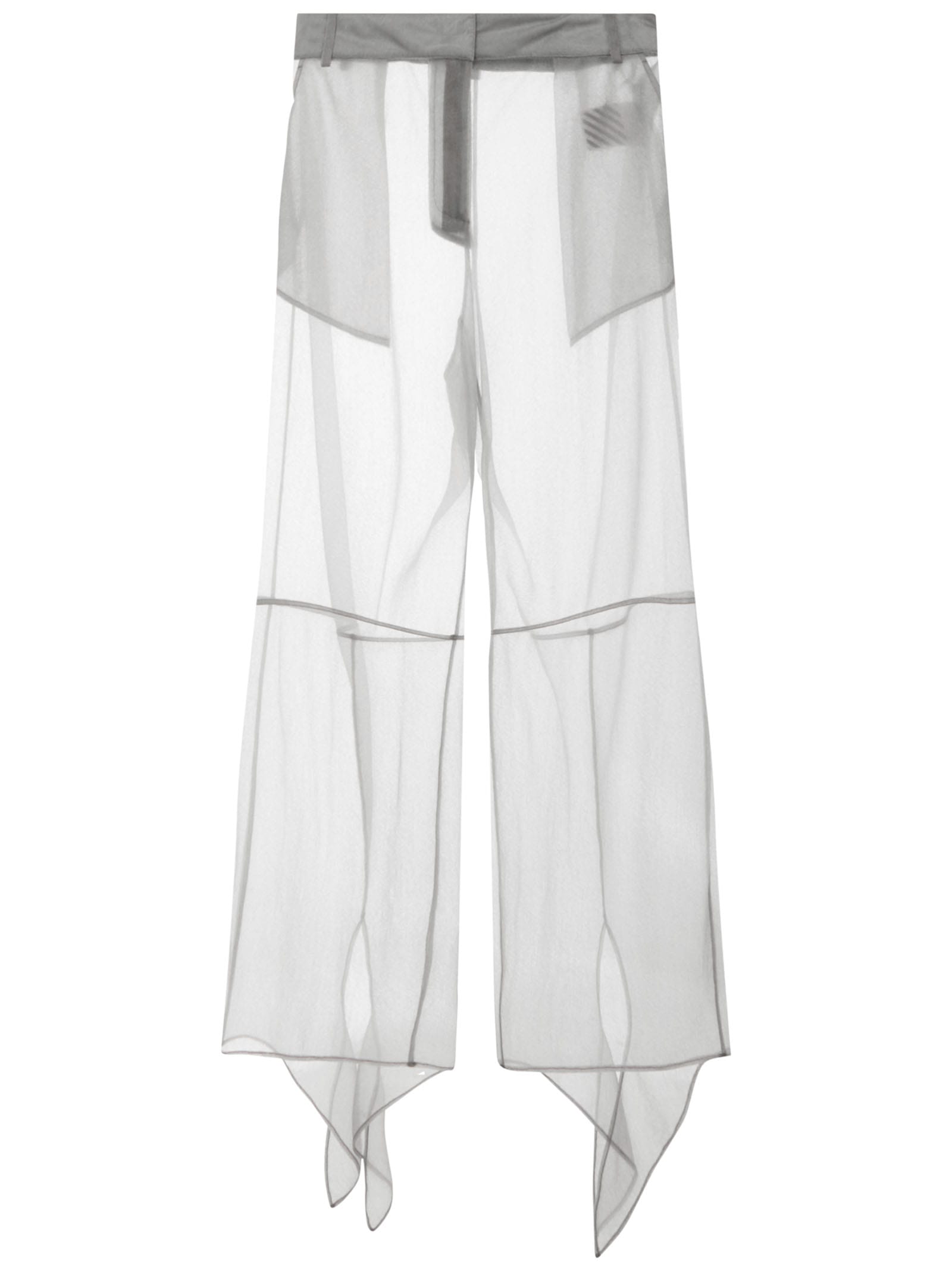 Off-white Trousers In Grey