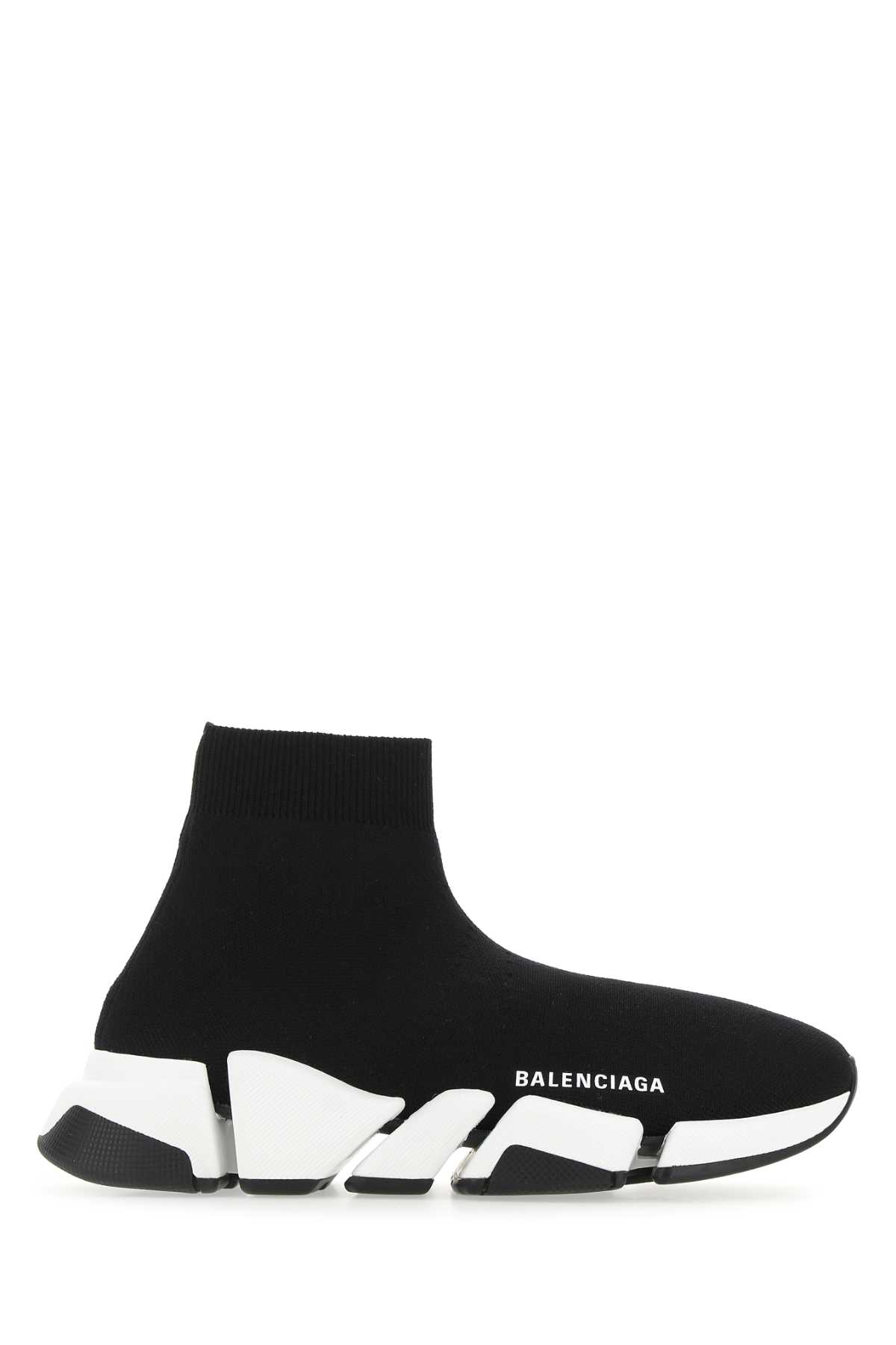 BALENCIAGA BLACK STRETCH FABRIC SPEED 2.0 SNEAKERS