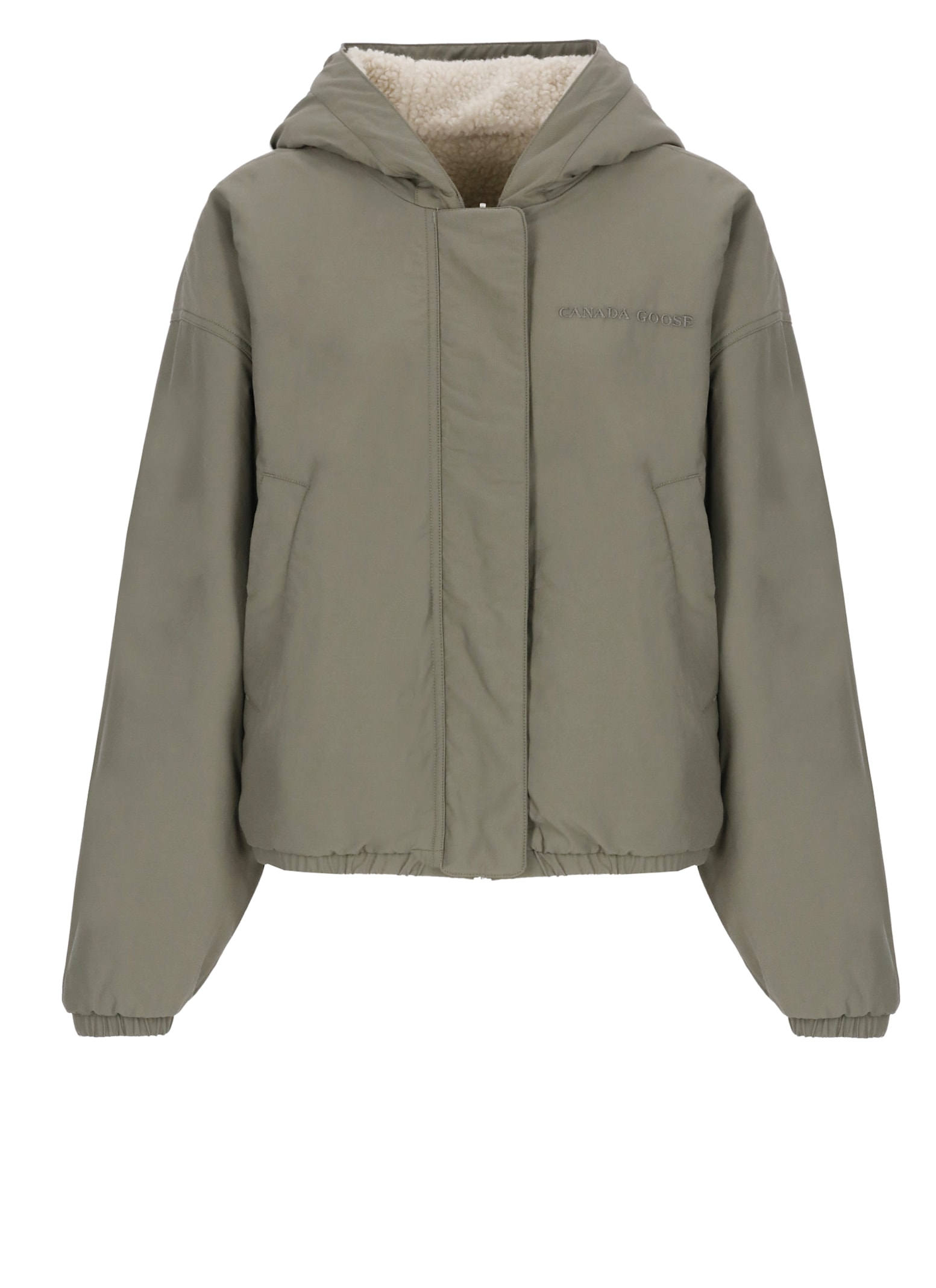 Canada Goose Alberni Reversible Fleece Jacket In Green