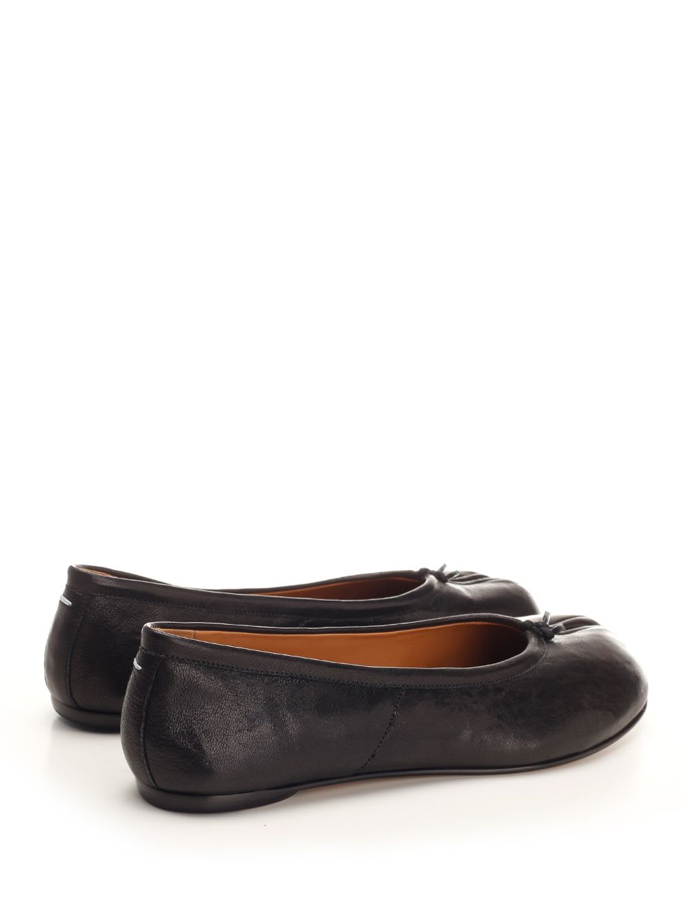 Shop Maison Margiela Tabi Ballerina In Black