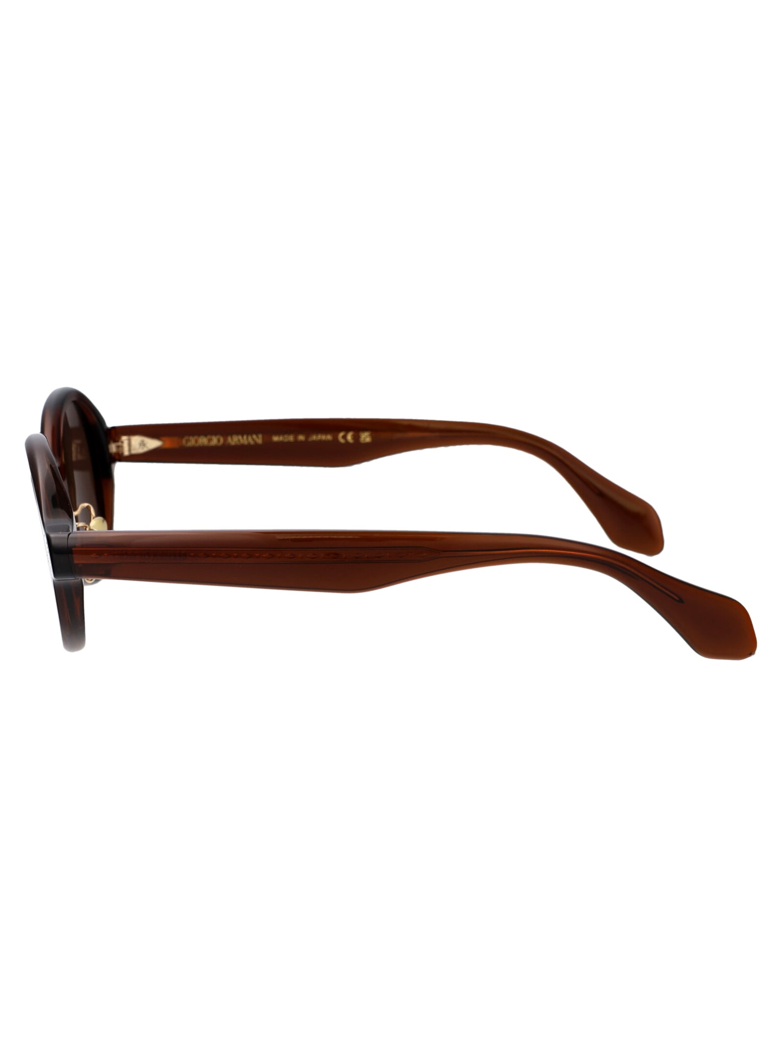 Shop Giorgio Armani 0ar8205 Sunglasses In 606273 Transparent Brown