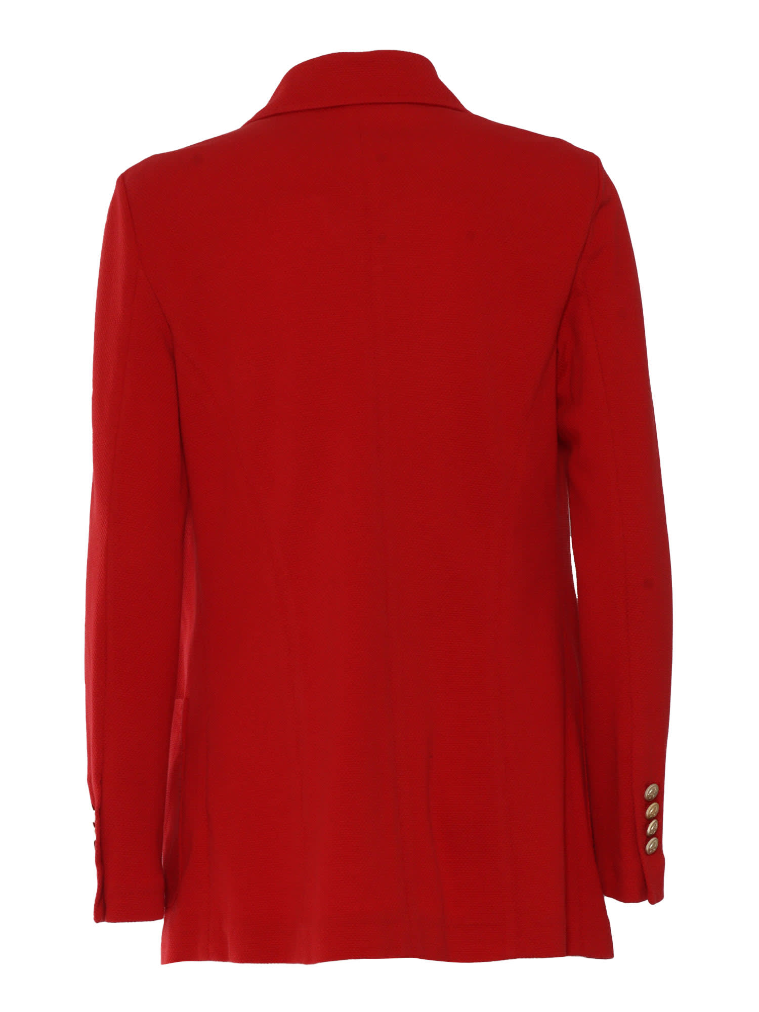 Circolo 1901 Double-breasted Jacket Gold Buttons In Red