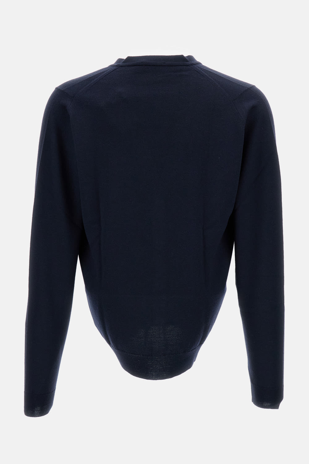 John Smedley Blue Midnight Cardigan In Blue