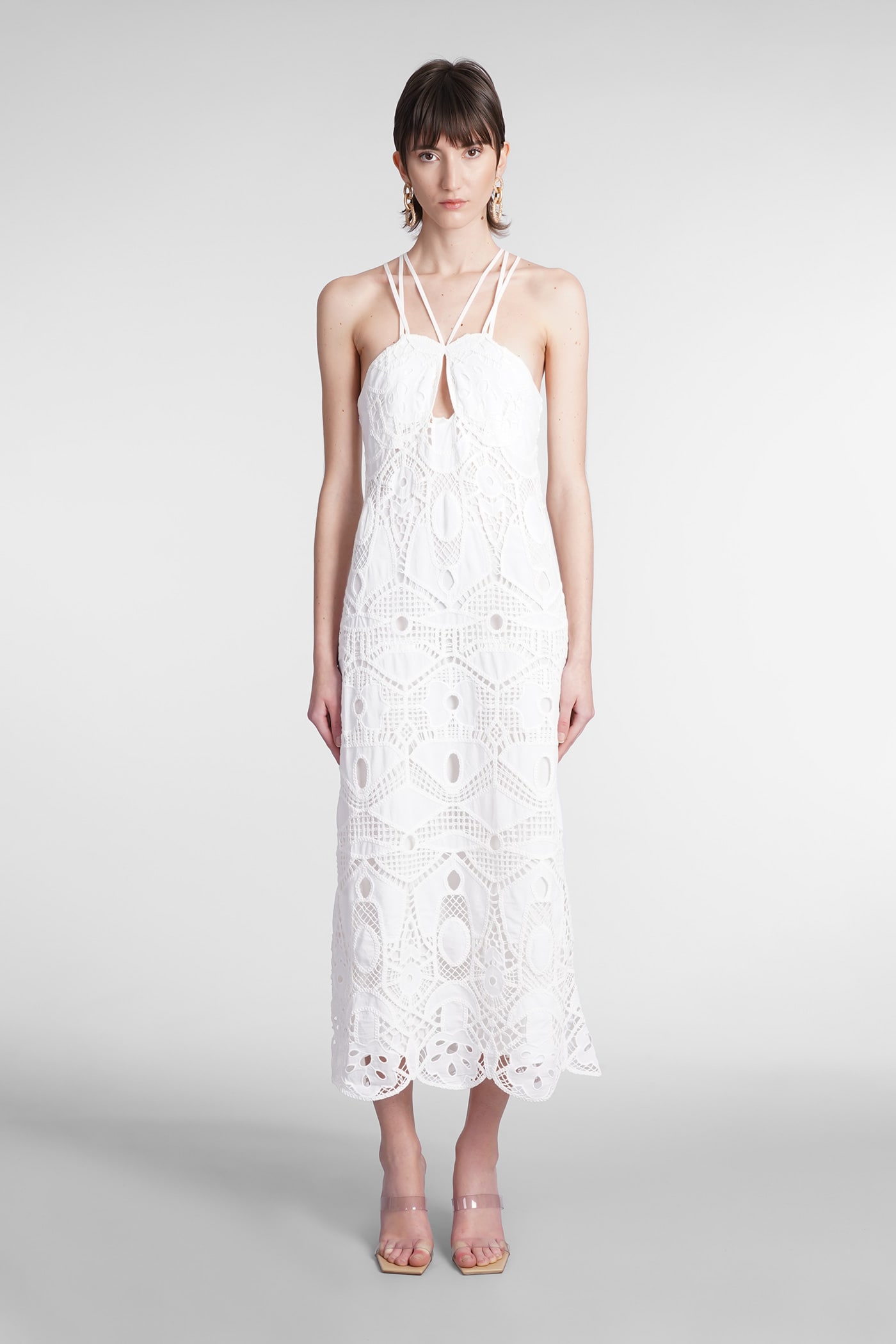 Cult Gaia Everly Dress In White Cotton
