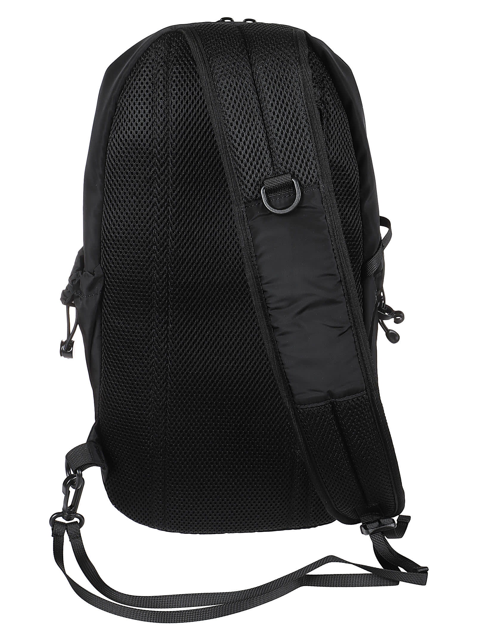 Shop Diesel Drape Sling Bag Backpack In Black