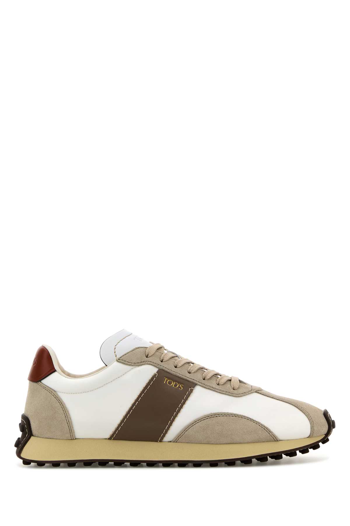 Shop Tod's Multicolor Leather And Suede Sneakers In 0ey1