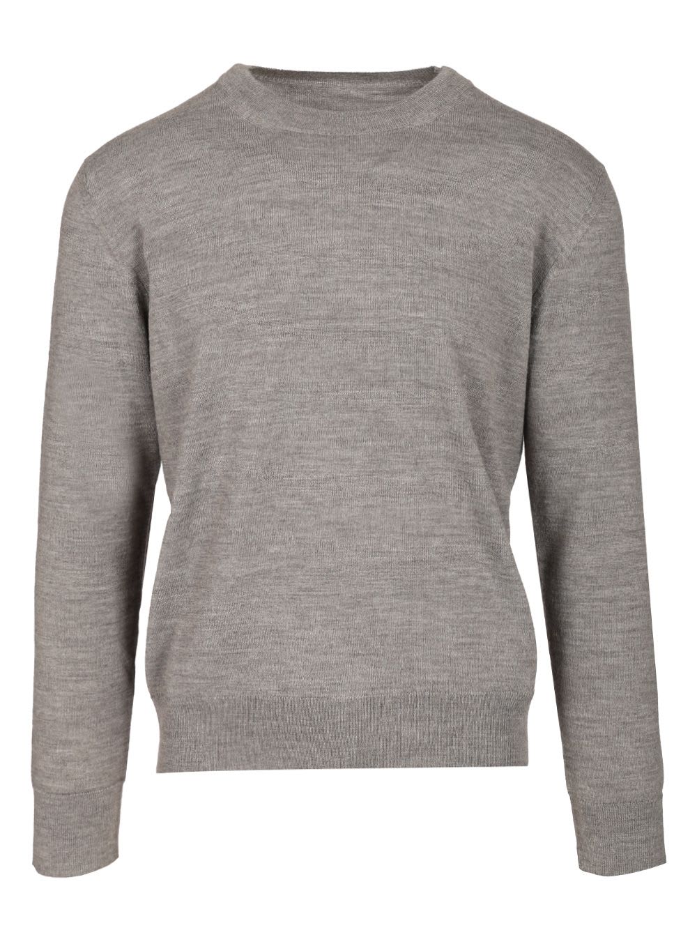 Mm6 Maison Margiela Crewneck Sweater With Patches Knitwear Grey