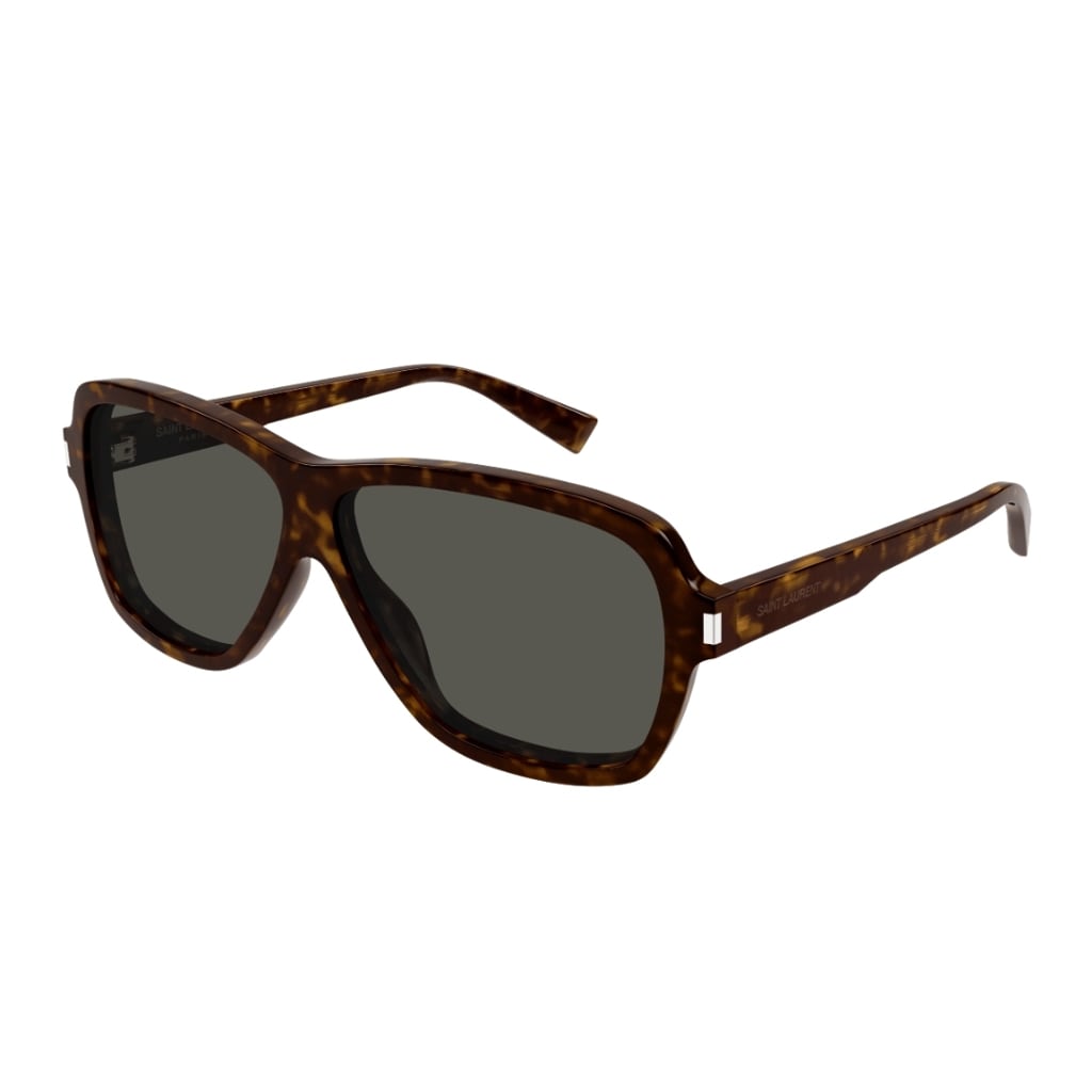 Shop Saint Laurent Sl 609 Carolyn Sunglasses In Tartarugato