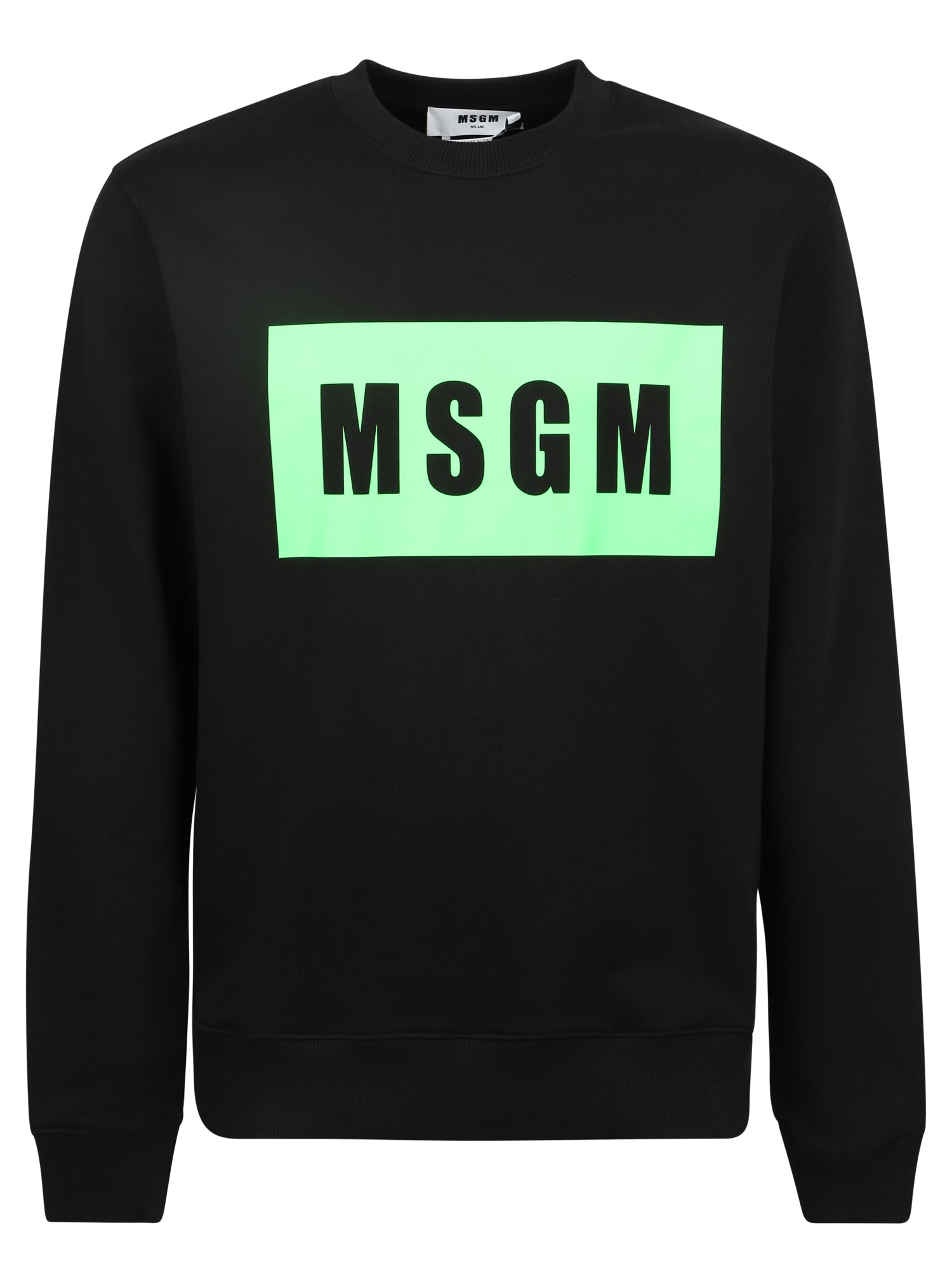 MSGM Round Neck Logo Hoodie