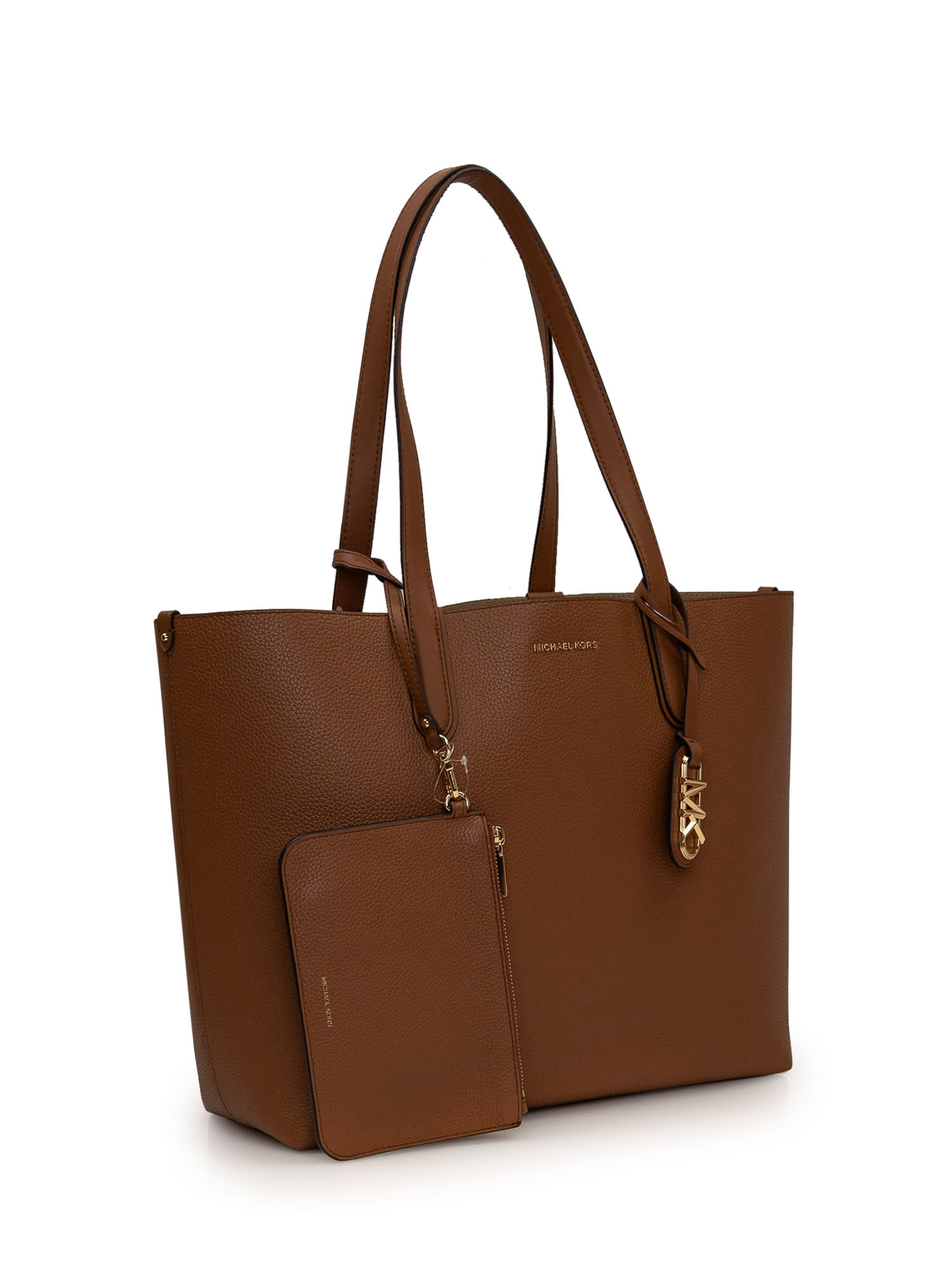 Shop Michael Michael Kors Eliza Reversible Tote Bag In Luggage