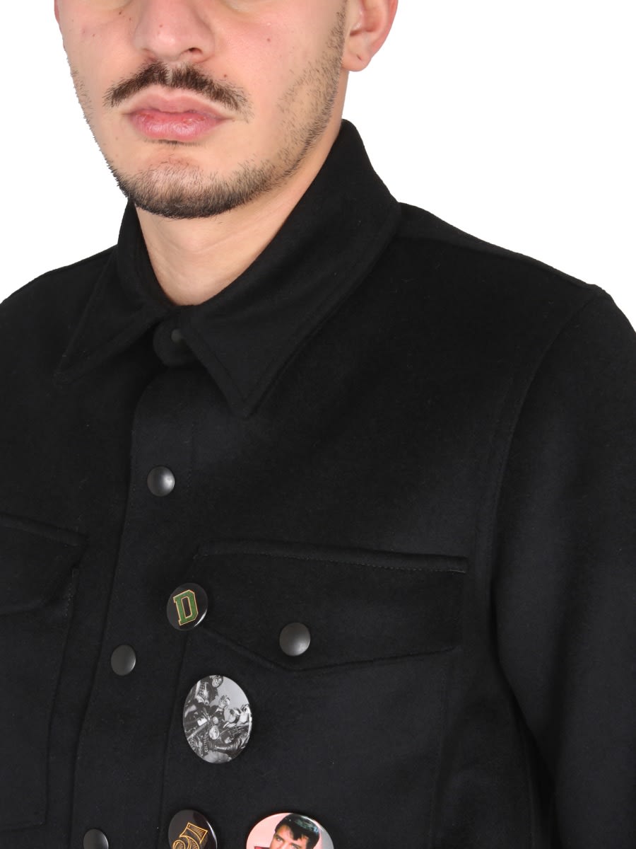 Shop Department Five Jacket With Pins In Black