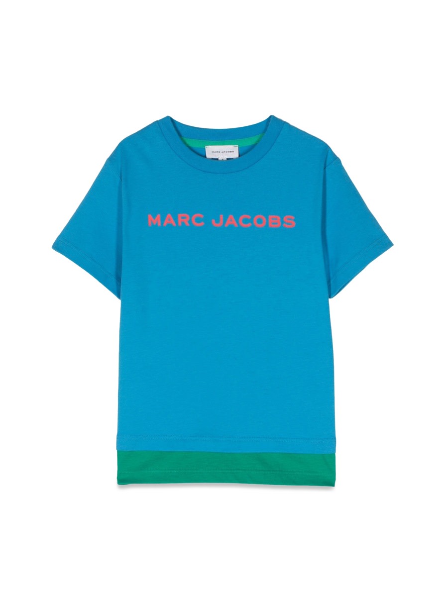 Little Marc Jacobs Kids' T-shirt Logo In Blue