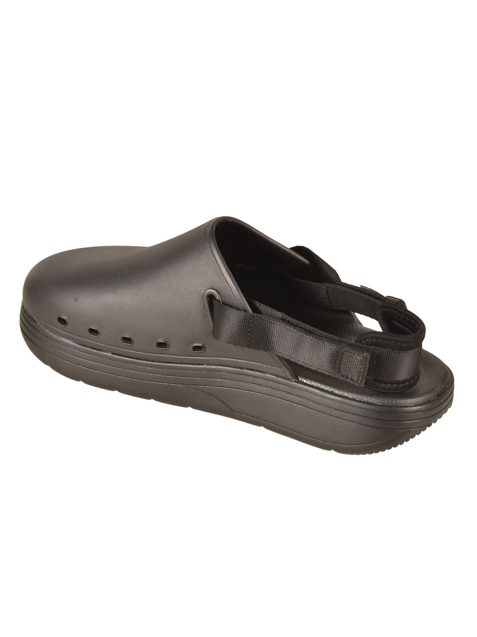 Shop Suicoke Plain Slingback Sandals In Black