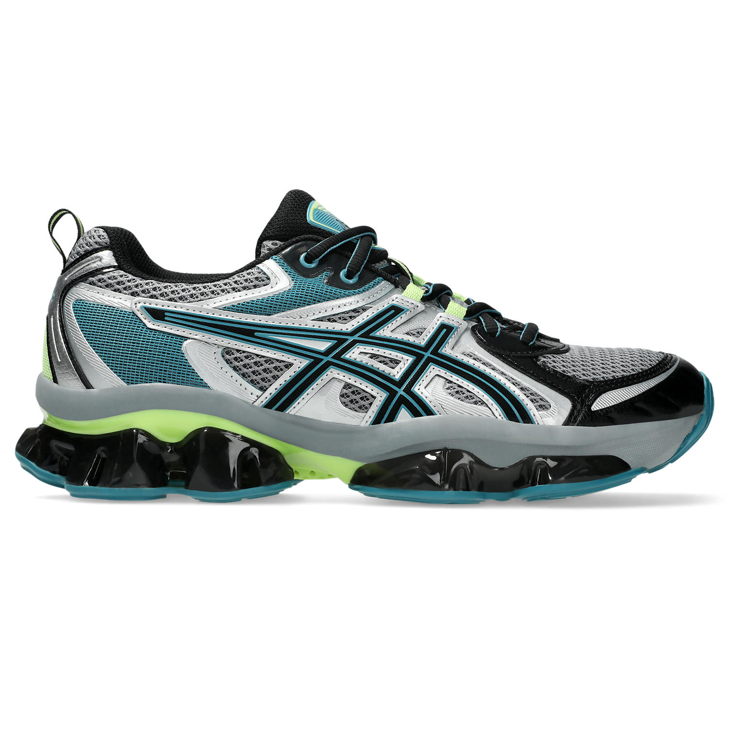 Multicolor Mesh And Rubber Gel Quantum Kinetic Sneakers
