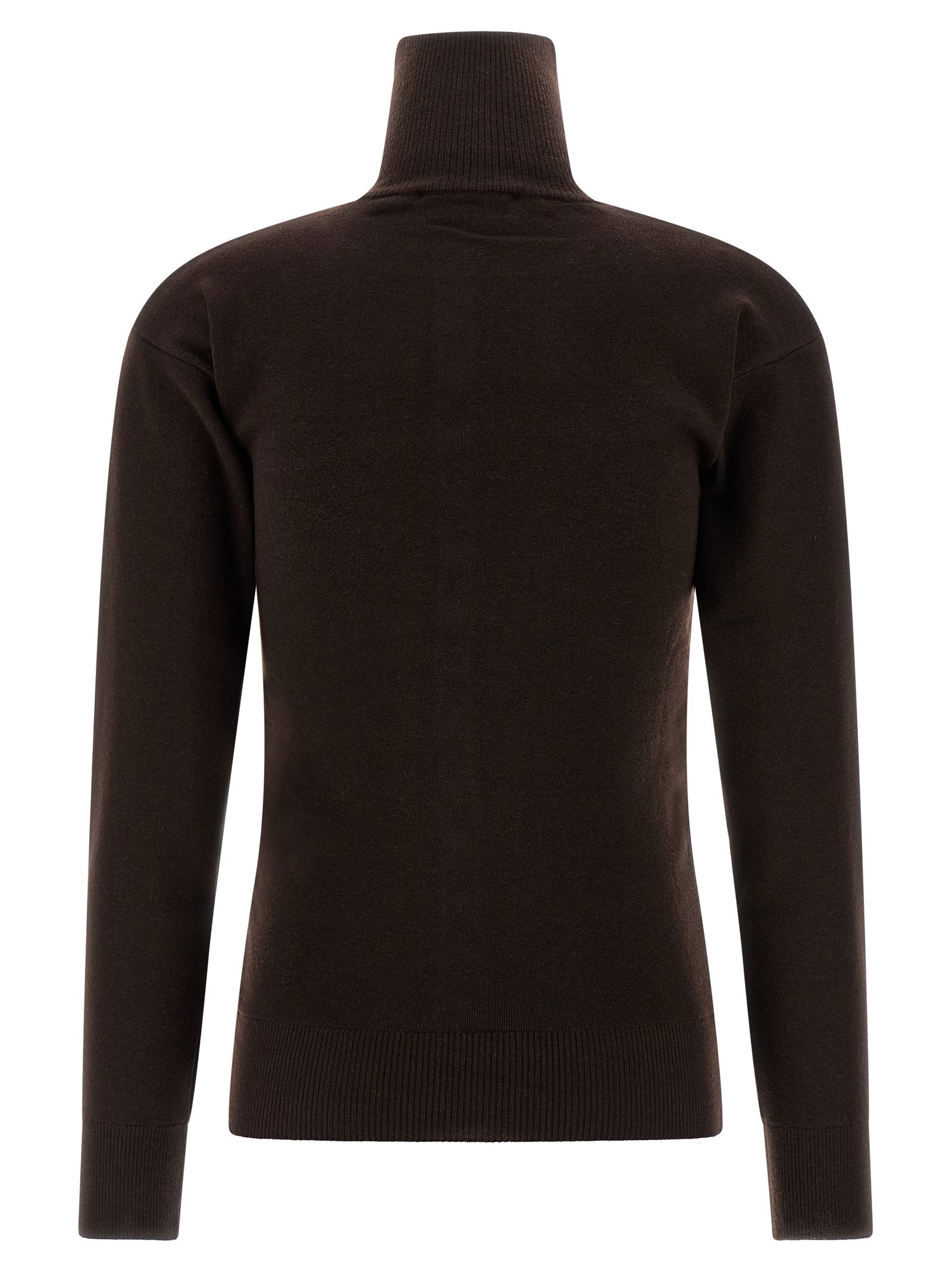 Lemaire Buttoned Fitted Cardigan In Brown
