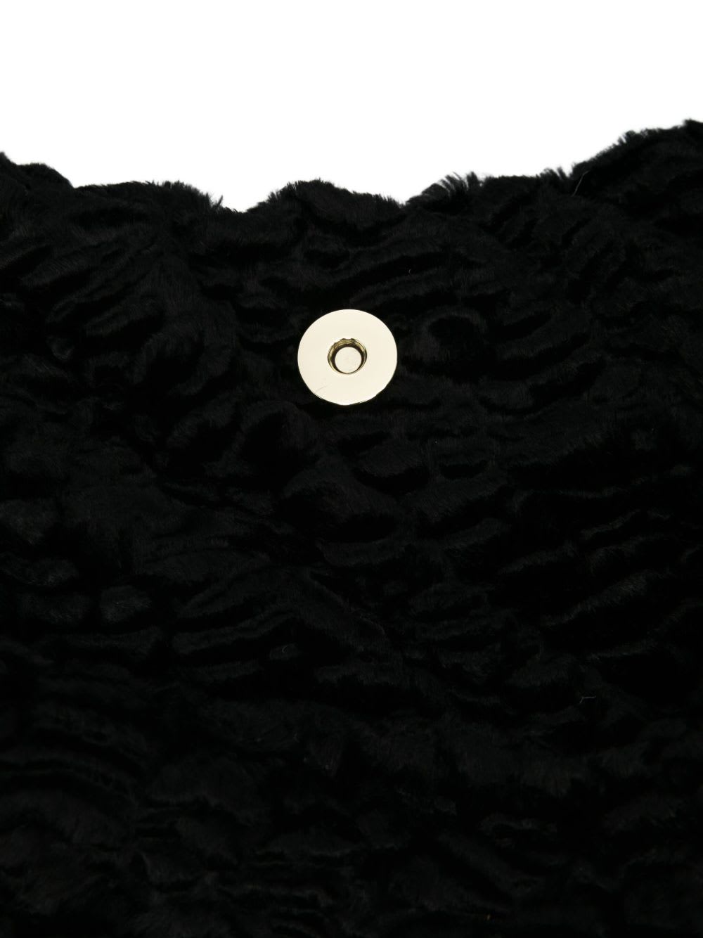 La Milanesa Large Triangle Shaped Shoulder Bag In Black