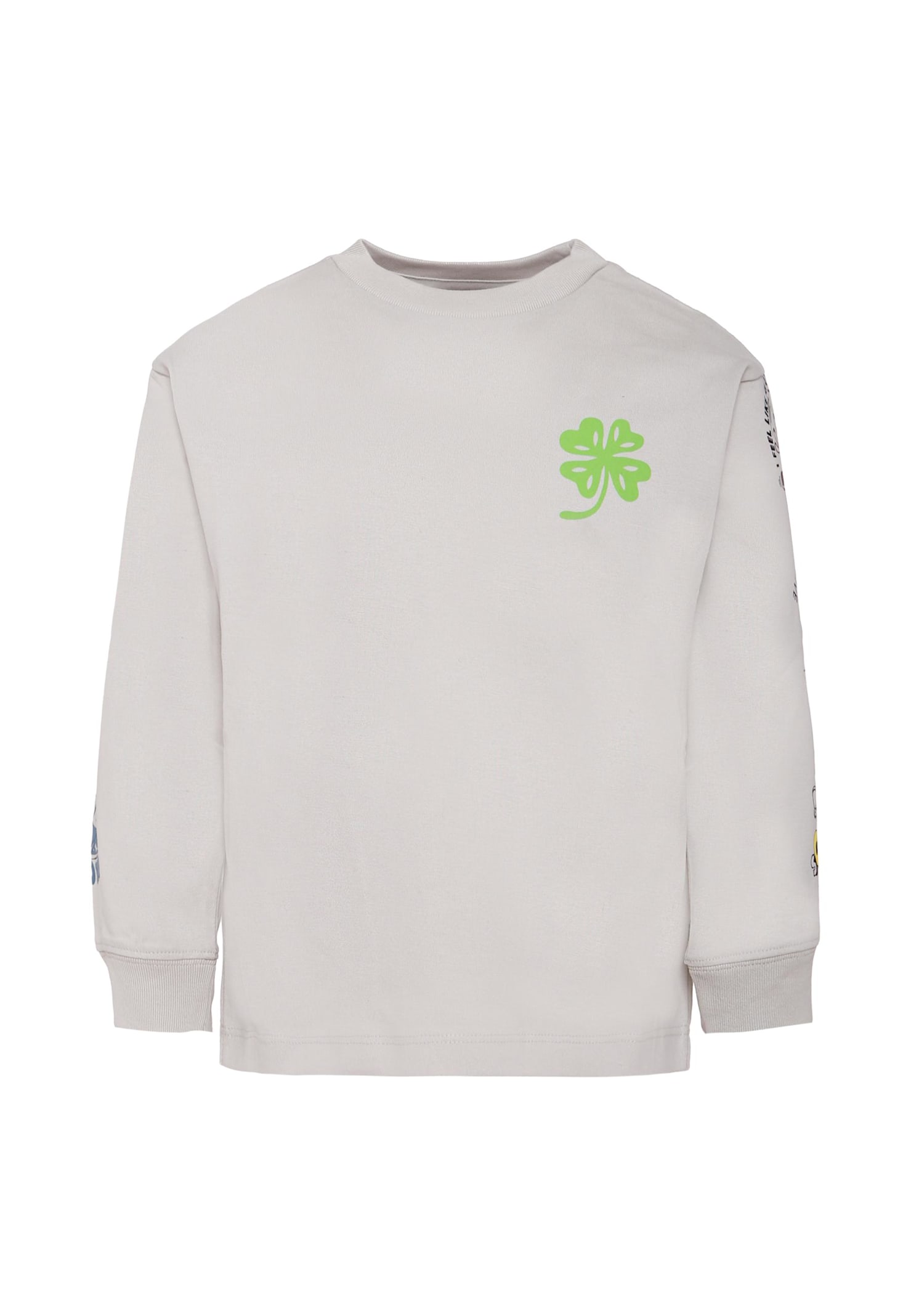 Molo Graphic-print Long-sleeve Sweatshirt In Gray