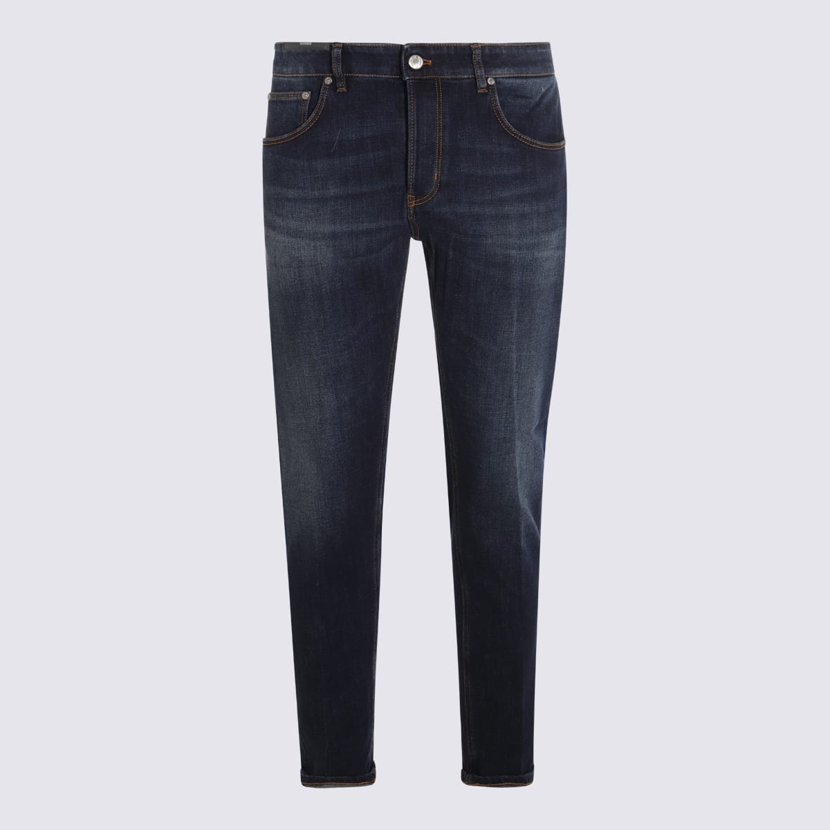 Mid Blue Cotton Denim Jeans