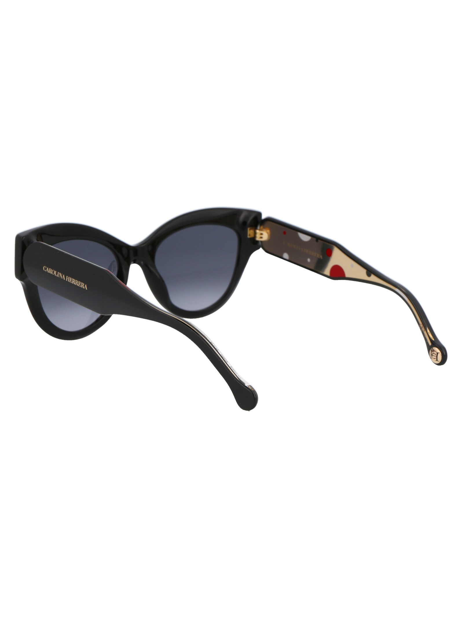Carolina Herrera Wayfarer-frame Sunglasses In Black