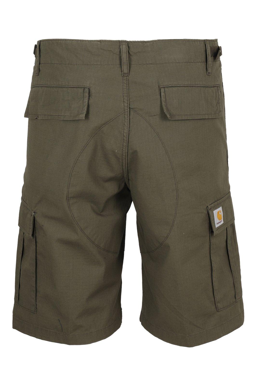Shop Carhartt Pocket Detailed Bermuda Shorts In Green