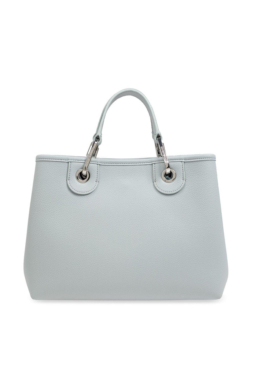 Shop Emporio Armani Bag Type Shopper In Polvere/tempesta