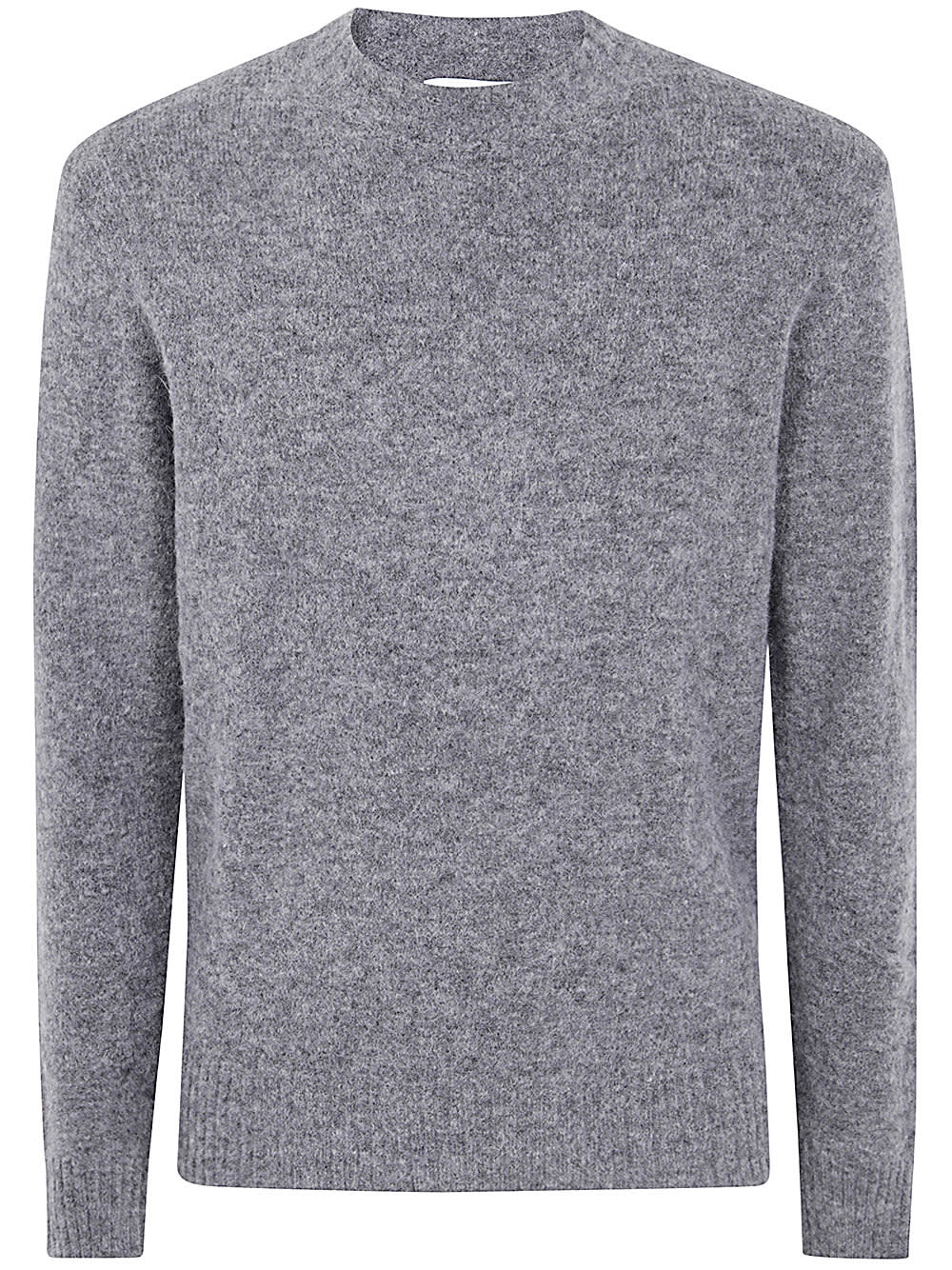 Shop Ballantyne Round Neck Pullover In Derby Grey